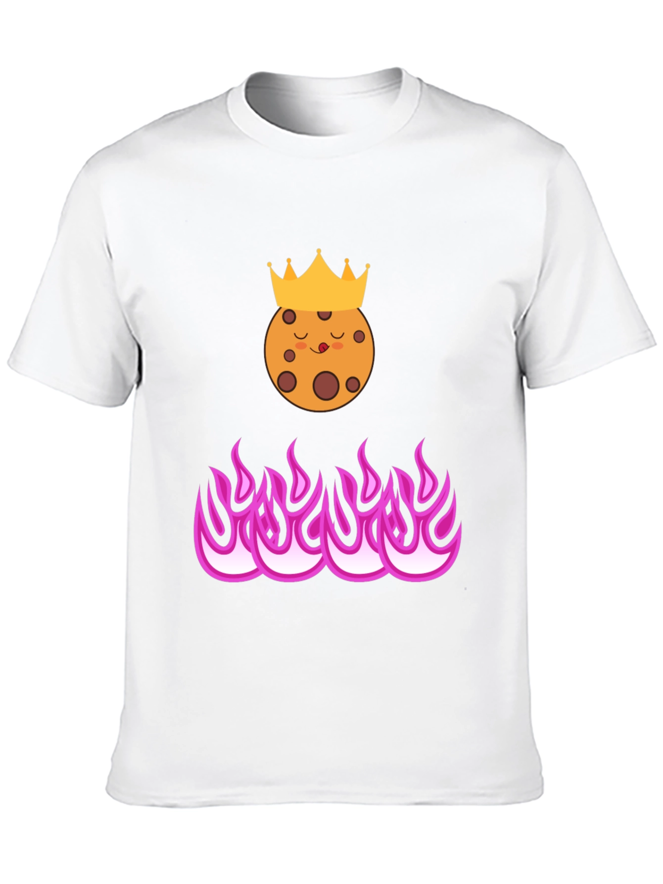 Cookie King on Fire T-Shirt - Trendy Graphic Tee
