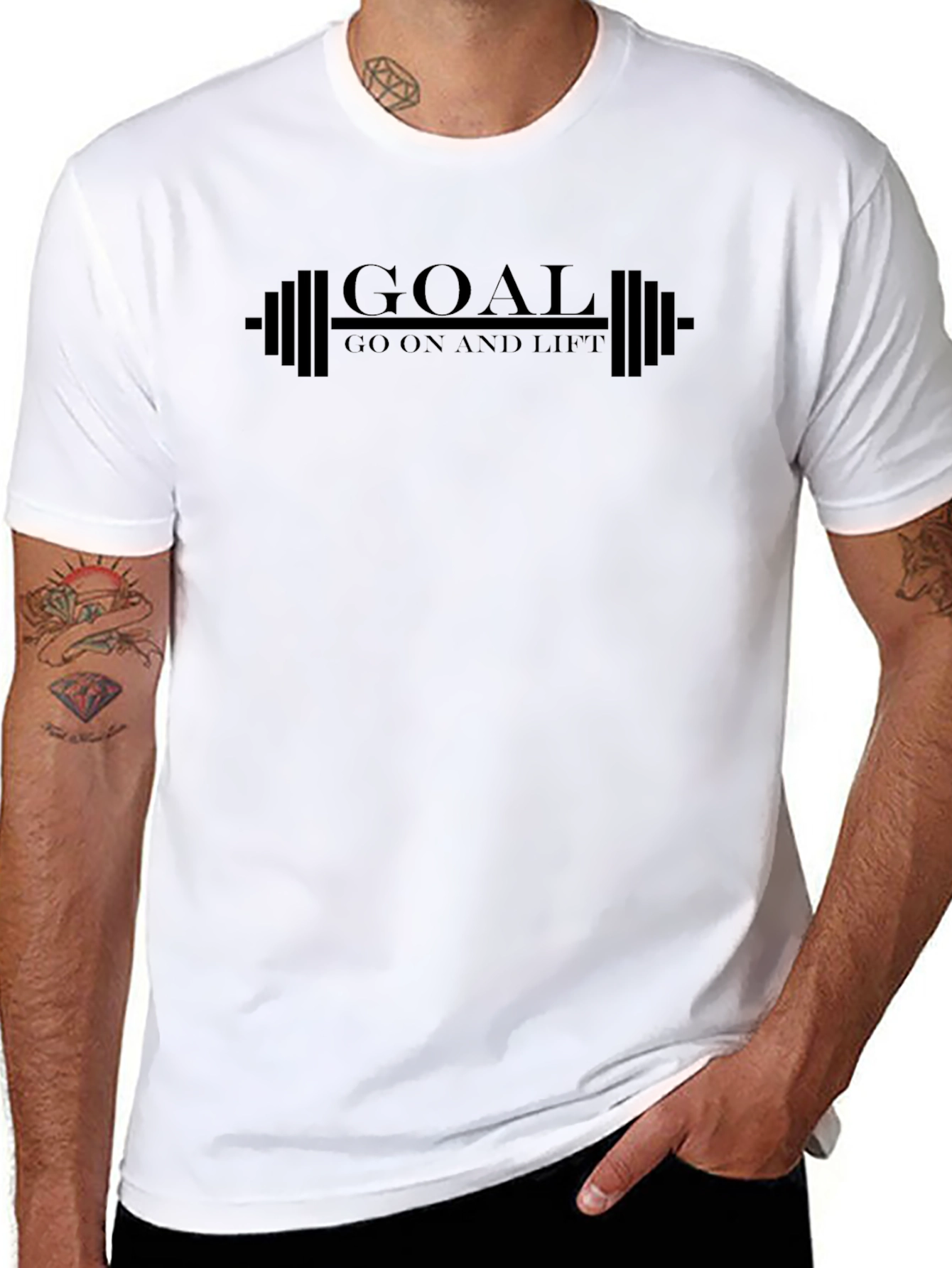 Goal Go On And Lift Black T-Shirt