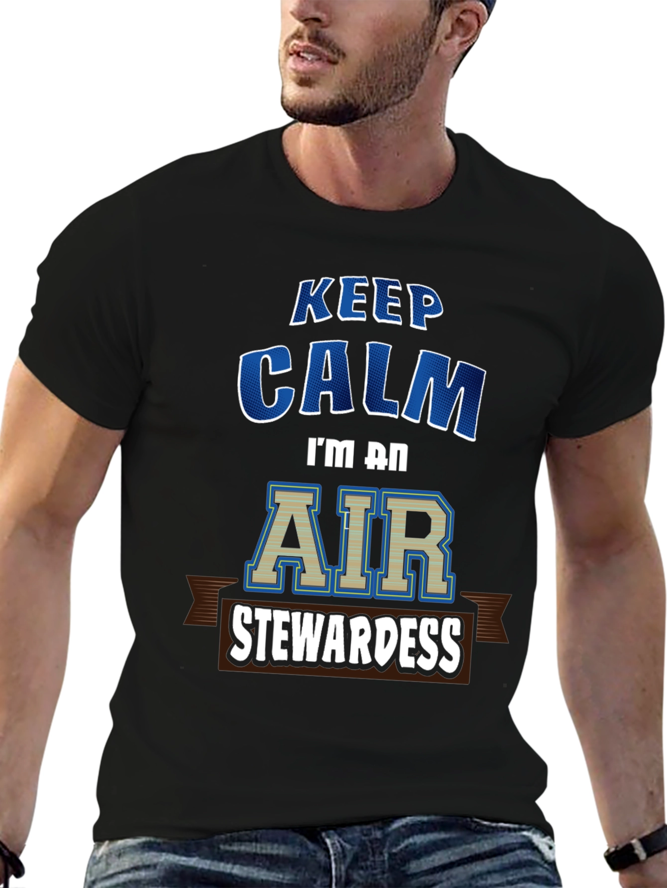 Keep Calm Air Stewardess T-Shirt