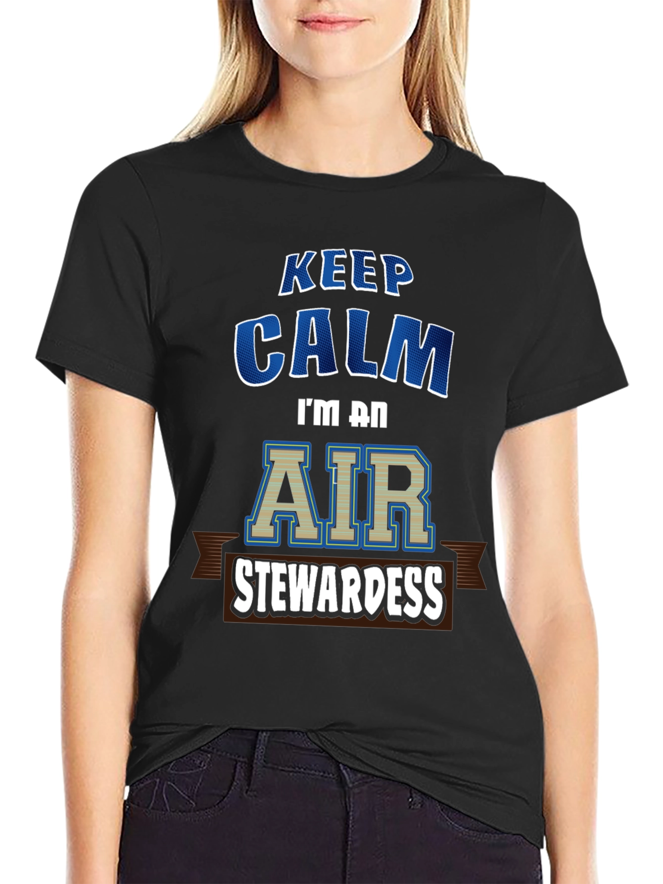 Keep Calm Air Stewardess T-Shirt