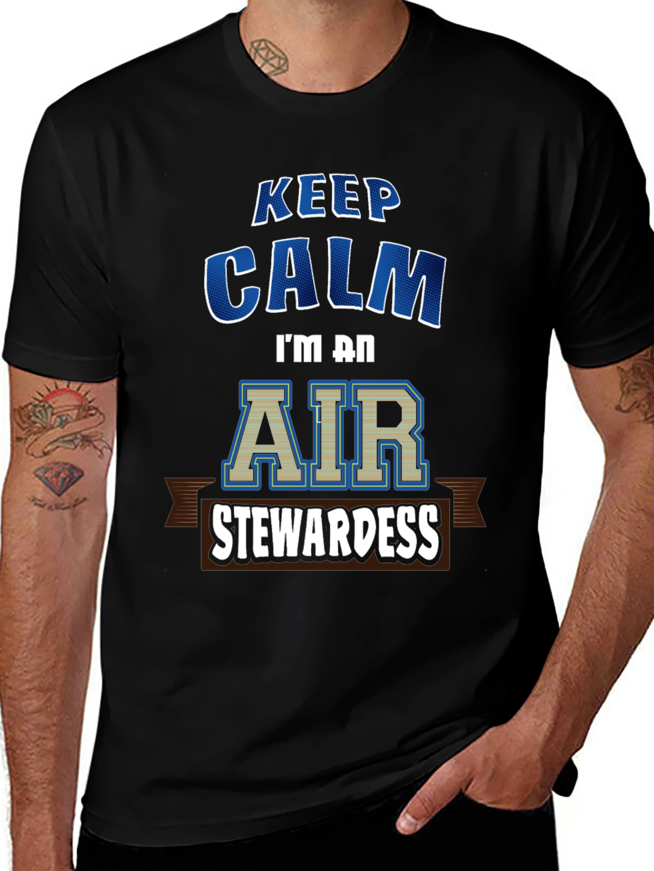 Keep Calm Air Stewardess T-Shirt