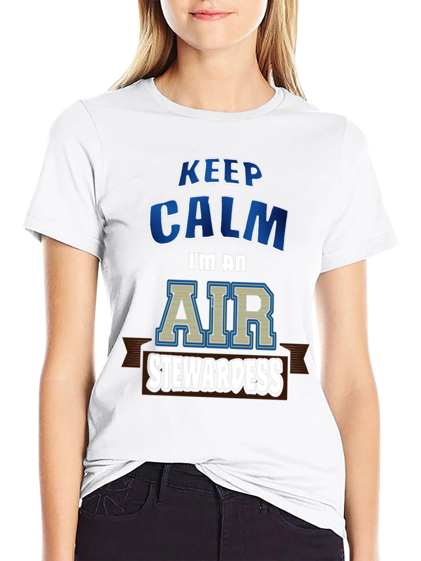 Keep Calm Air Stewardess T-Shirt