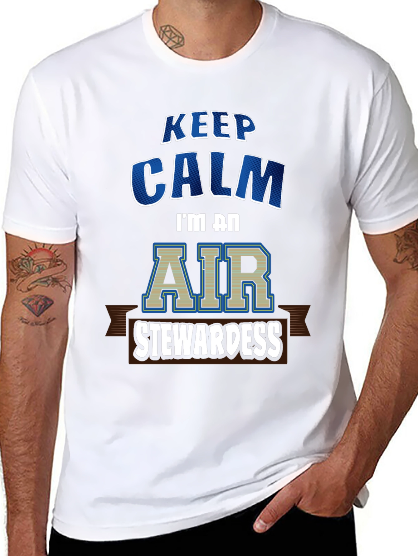 Keep Calm Air Stewardess T-Shirt