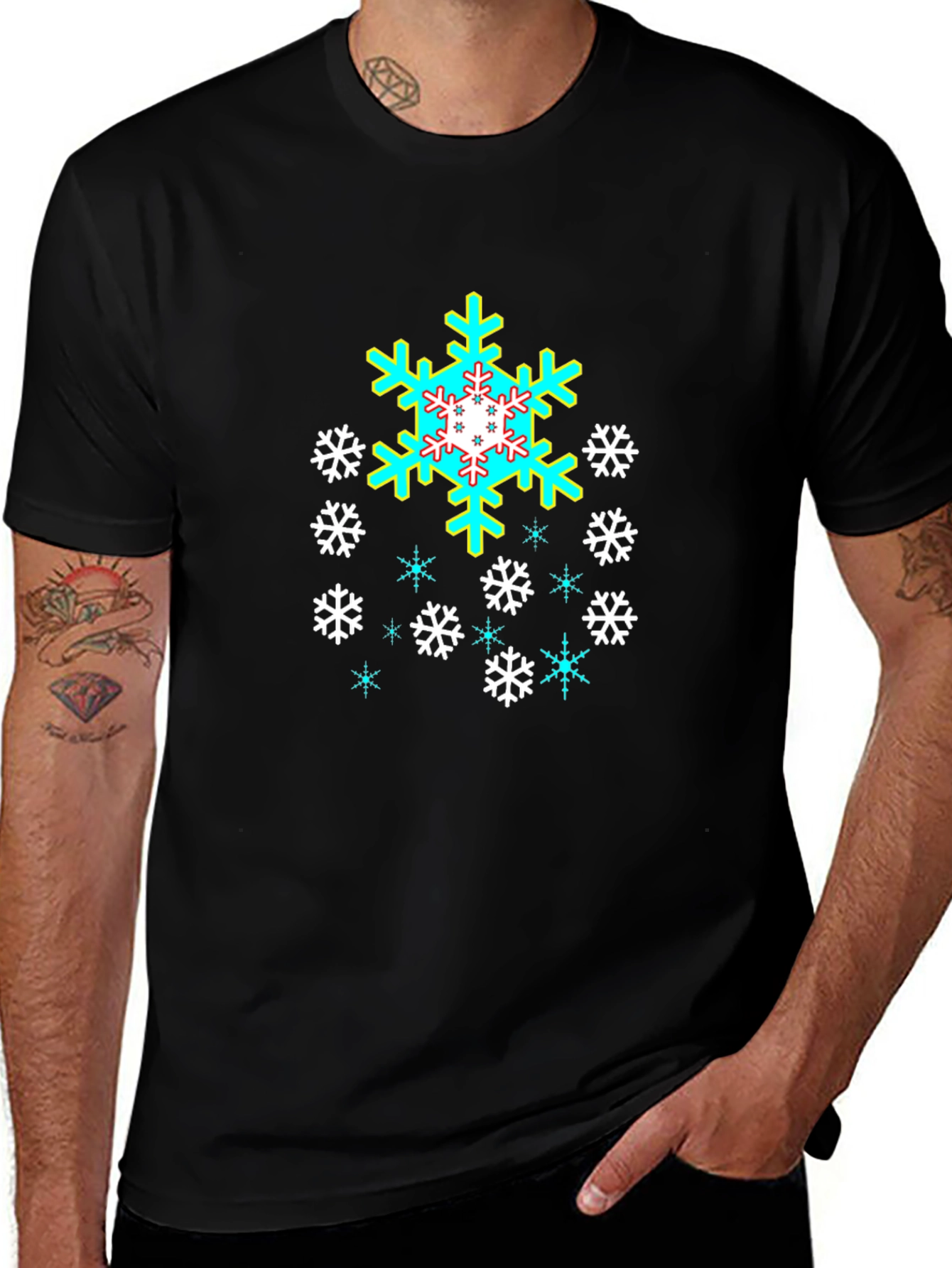 Snowflake Graphic Tee - Cool Winter Style