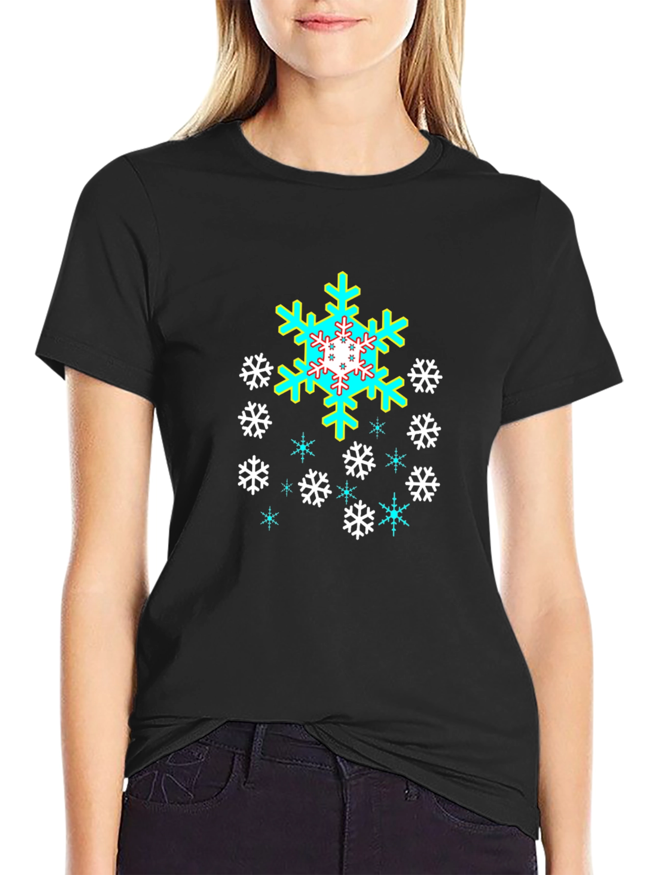 Snowflake Graphic Tee - Cool Winter Style