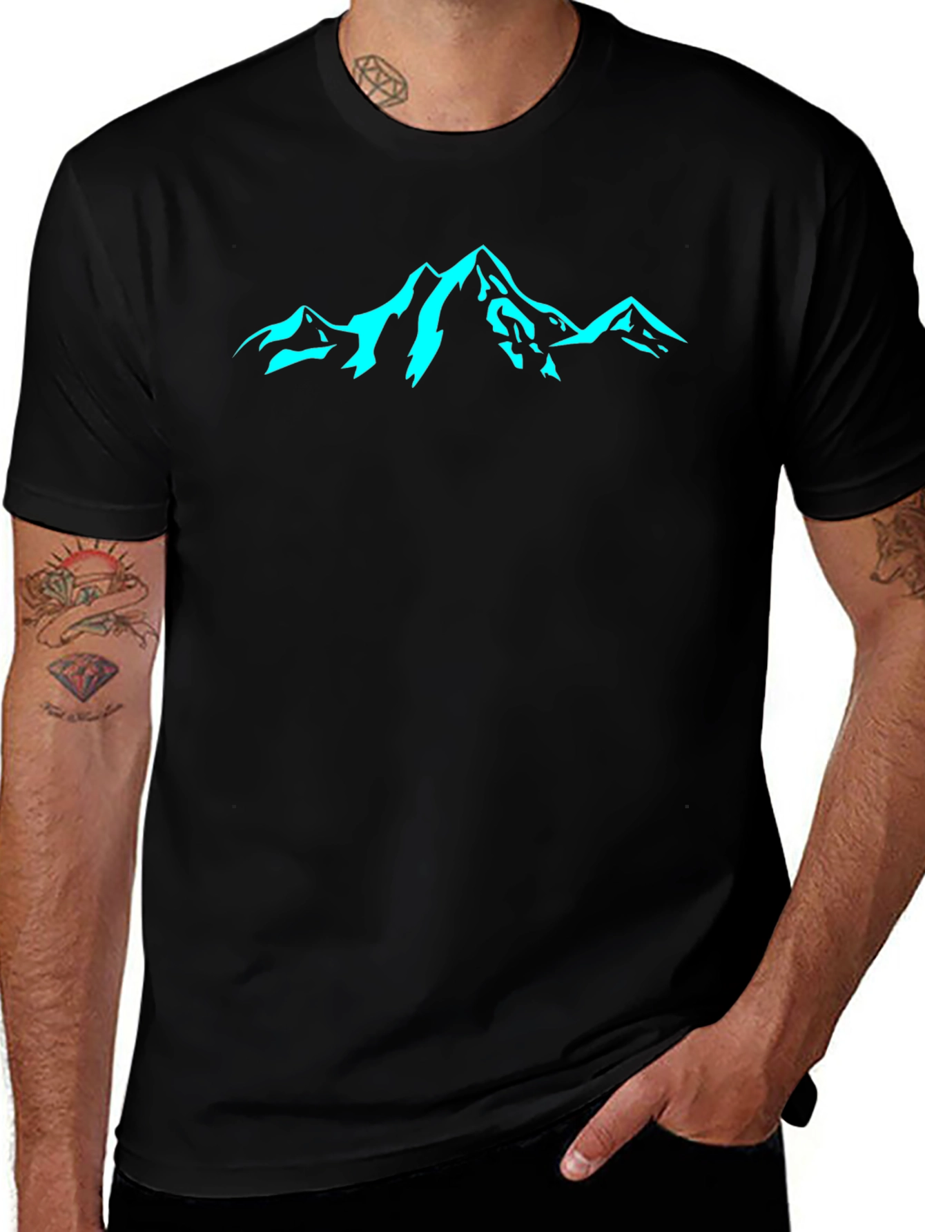 Mountain Graphic Black Tee