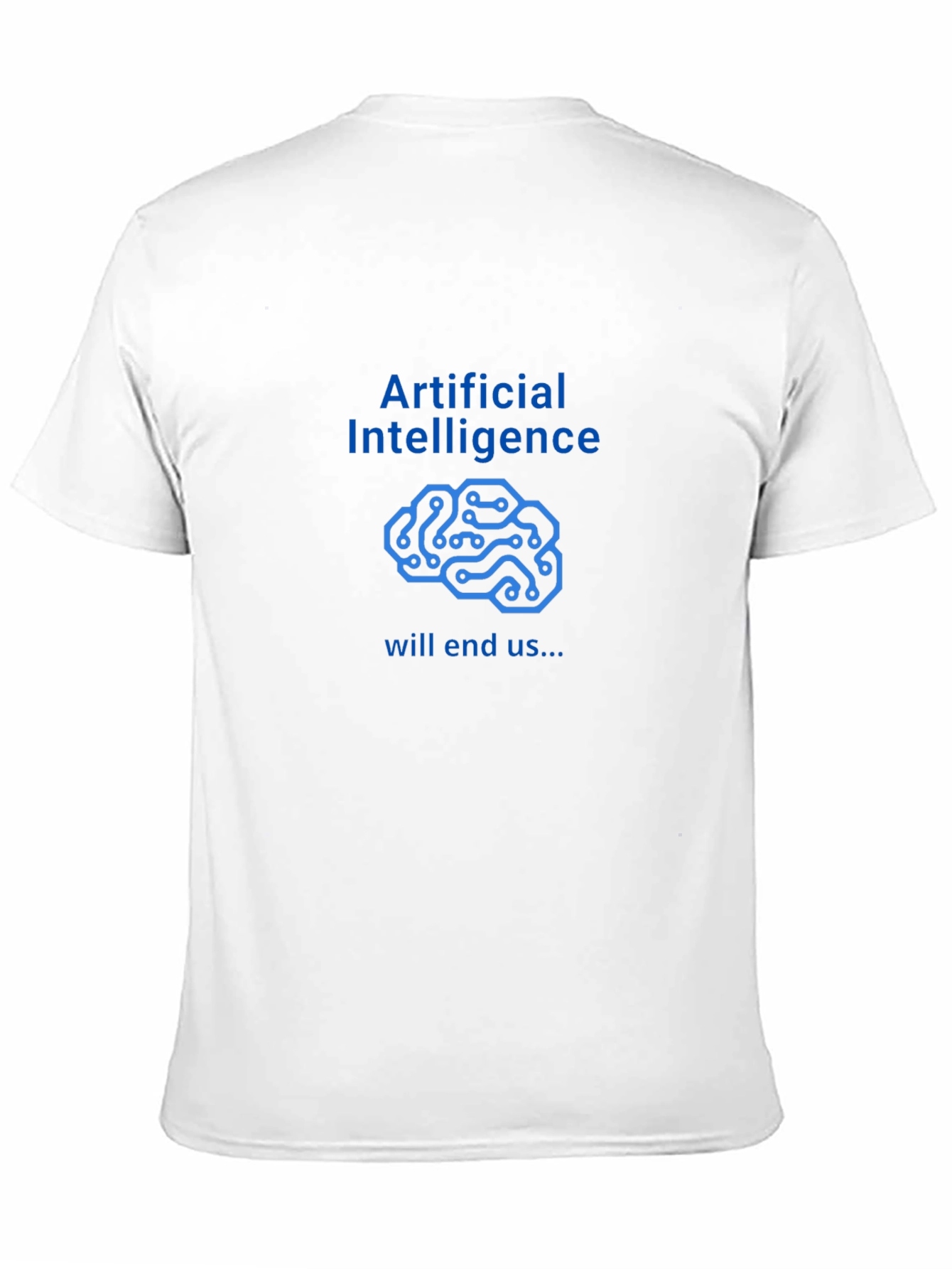 AI Will End Us Graphic Tee - Black T-Shirt