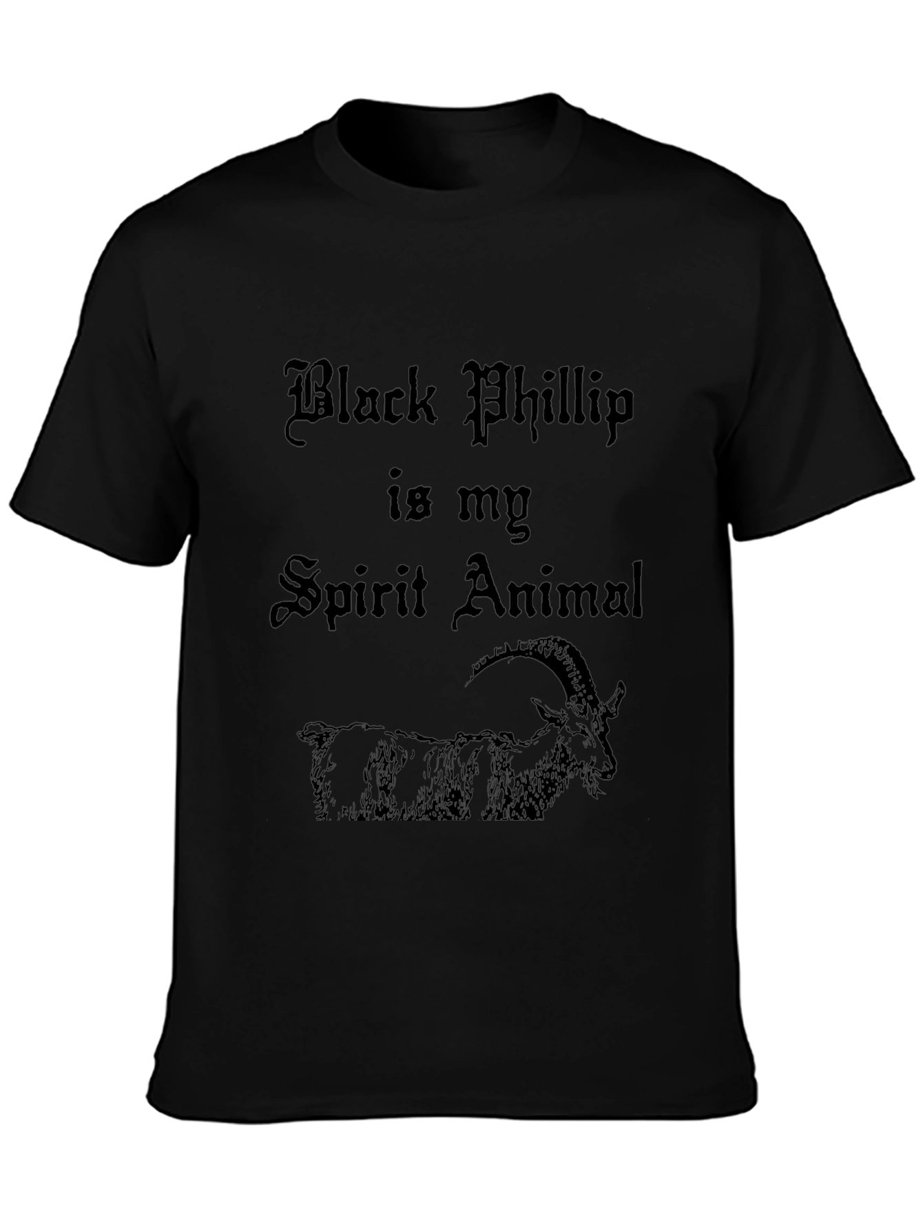 Black Phillip Spirit Animal T-Shirt - Gothic Style