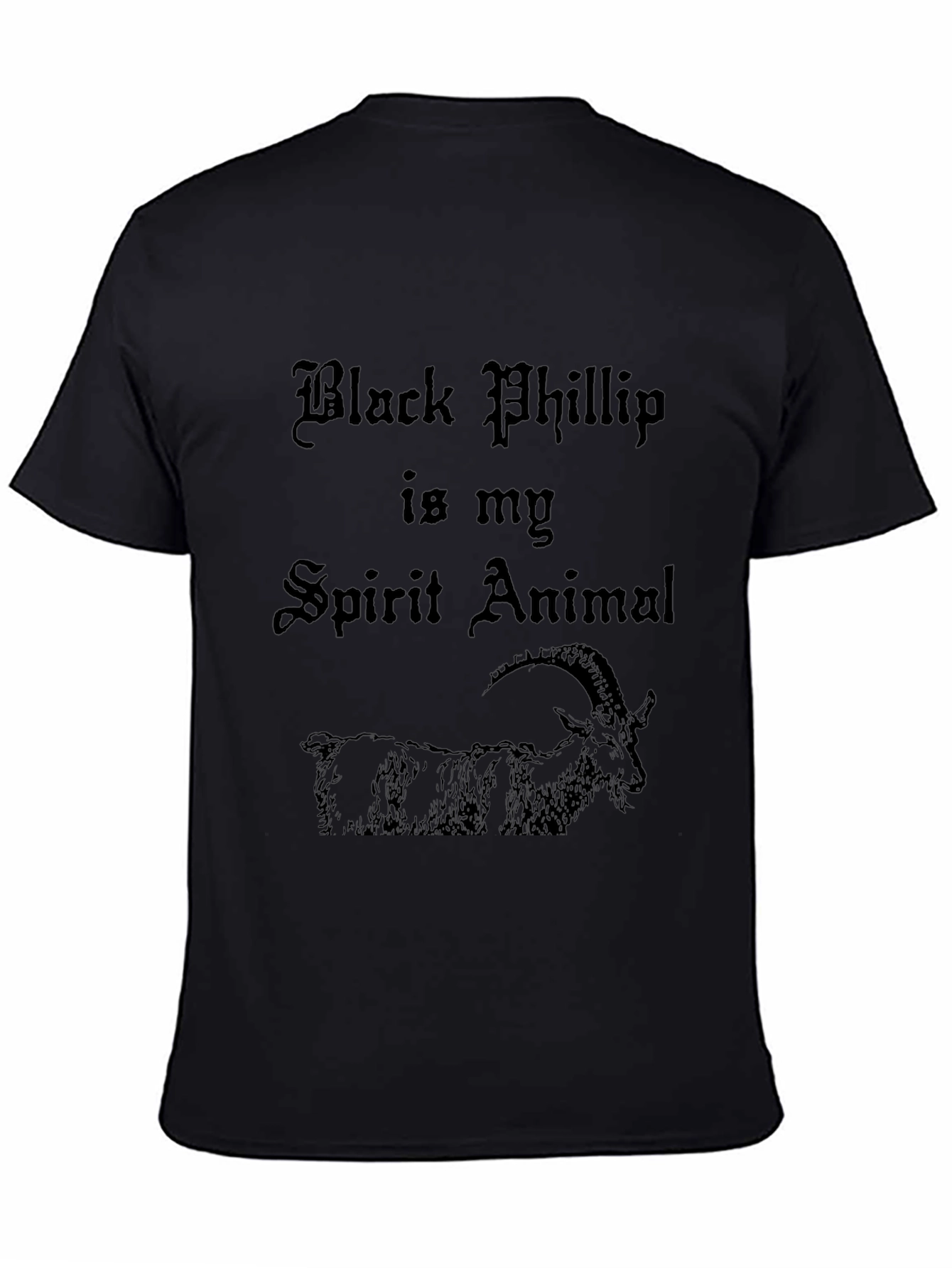 Black Phillip Spirit Animal T-Shirt - Gothic Style