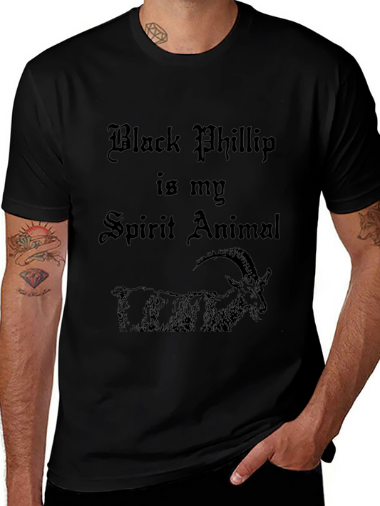 Black Phillip Spirit Animal T-Shirt - Gothic Style
