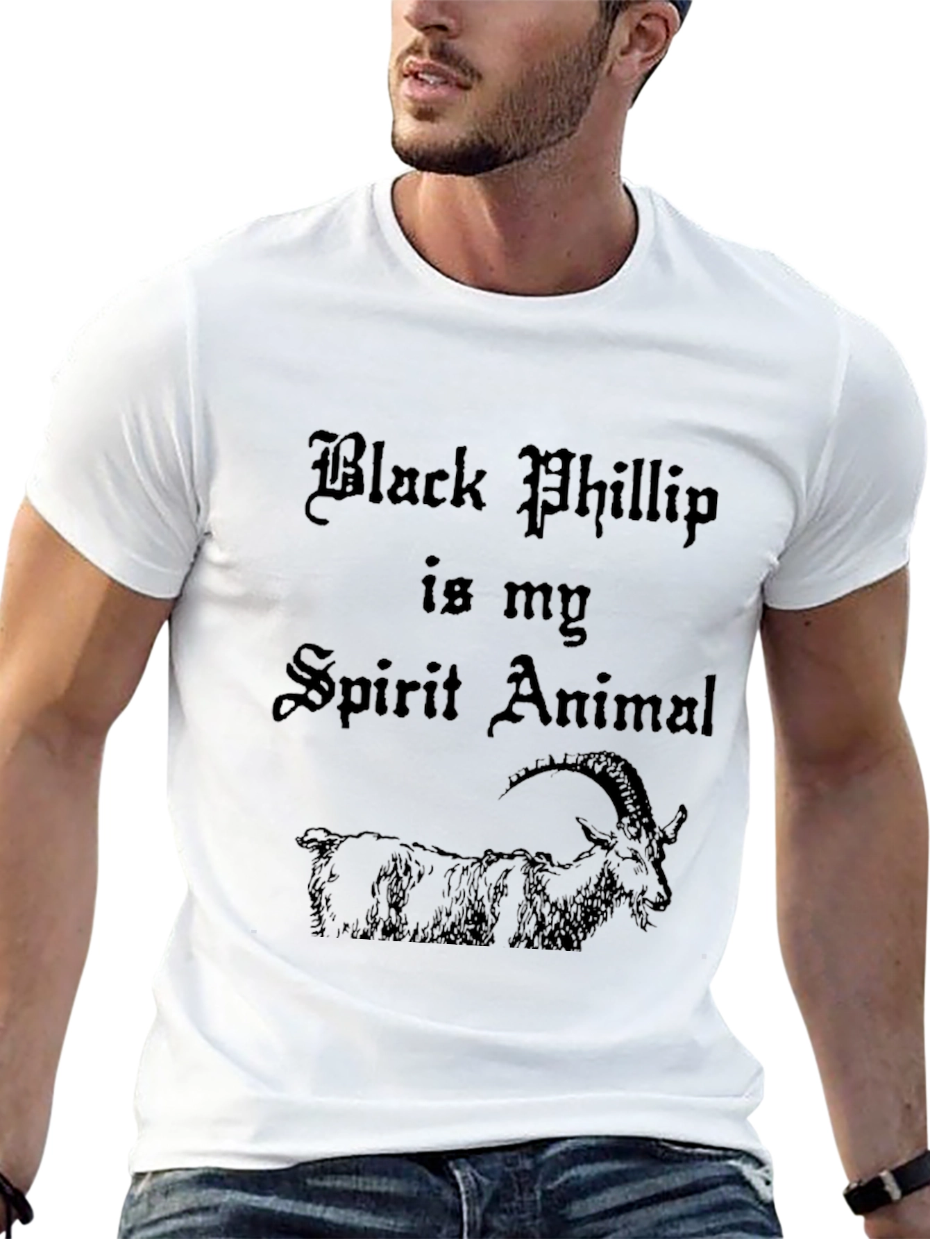 Black Phillip Spirit Animal T-Shirt - Gothic Style