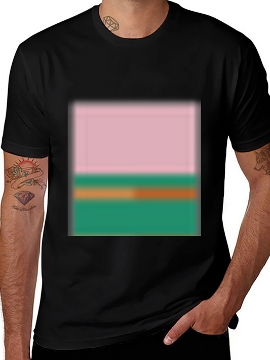 Modern Color Block Tee - Stylish Casual Wear