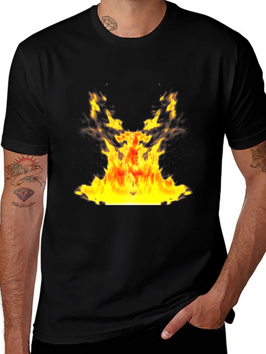 Inferno Graphic Tee - Bold Flame Design