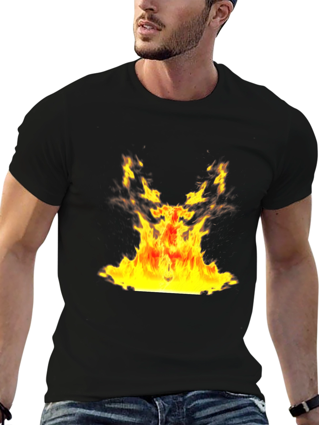 Inferno Graphic Tee - Bold Flame Design