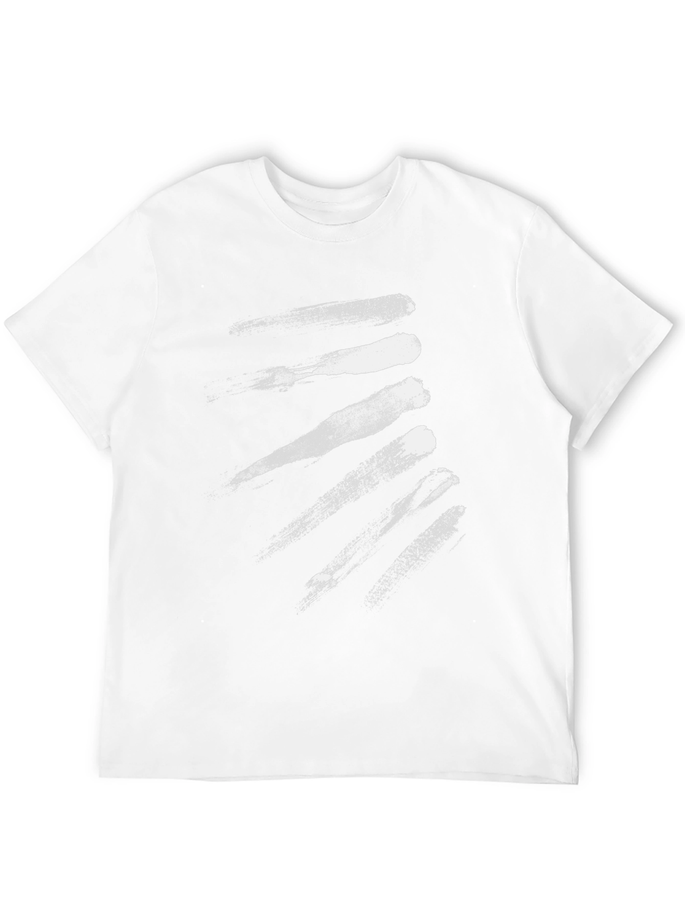 Abstract Brushstroke Graphic Black Tee