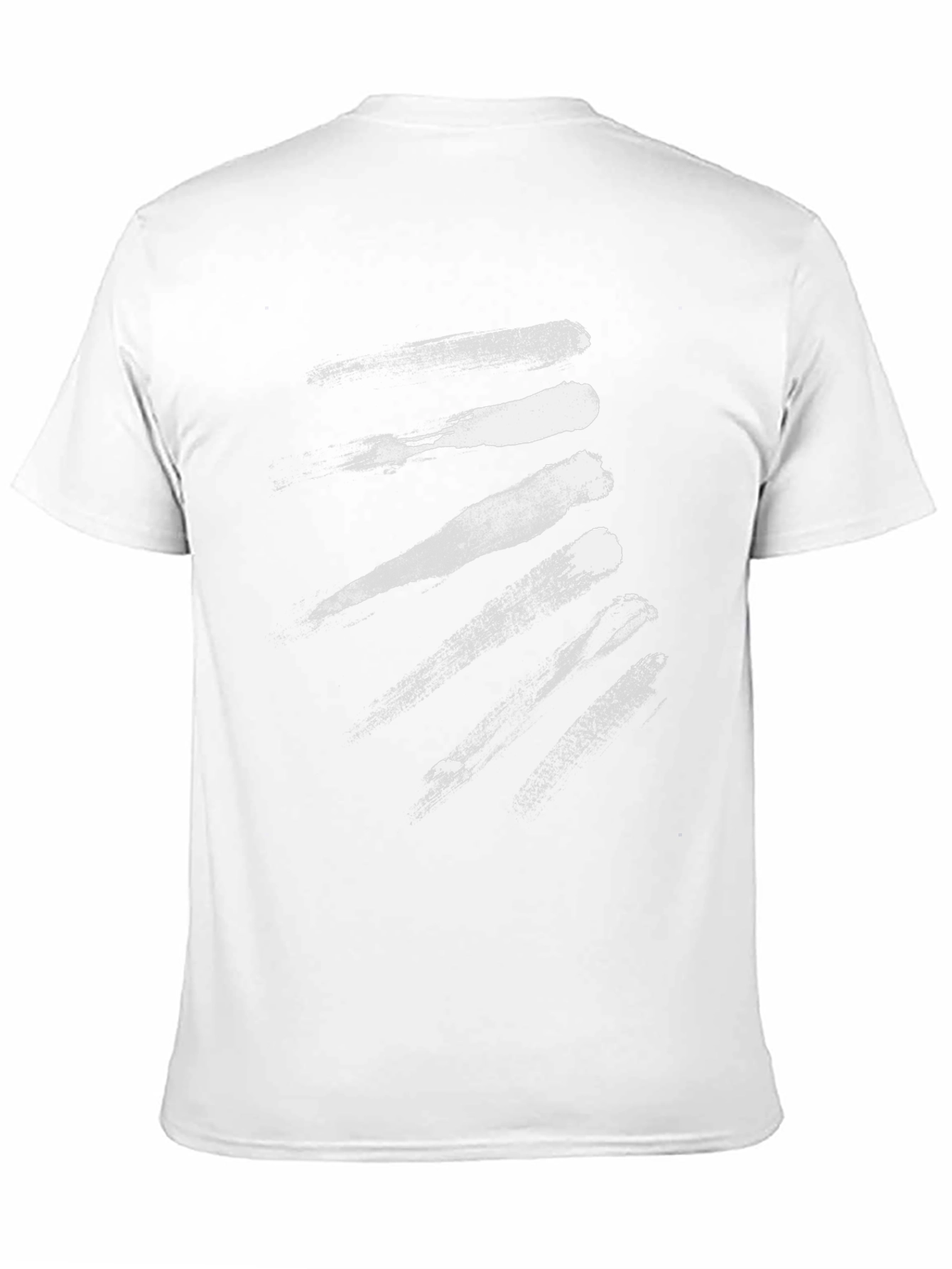 Abstract Brushstroke Graphic Black Tee