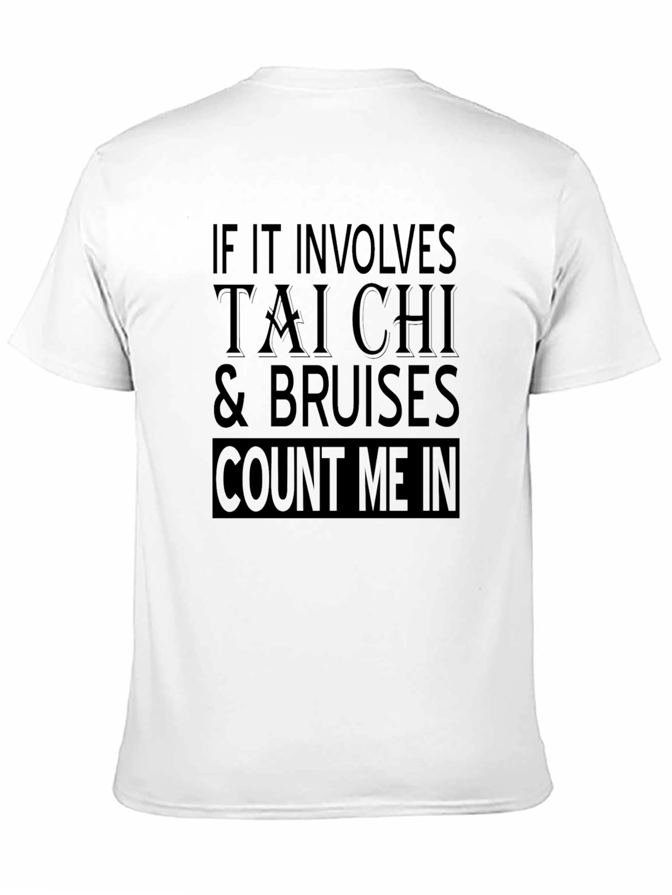 Tai Chi & Bruises Mens Black Graphic Tee