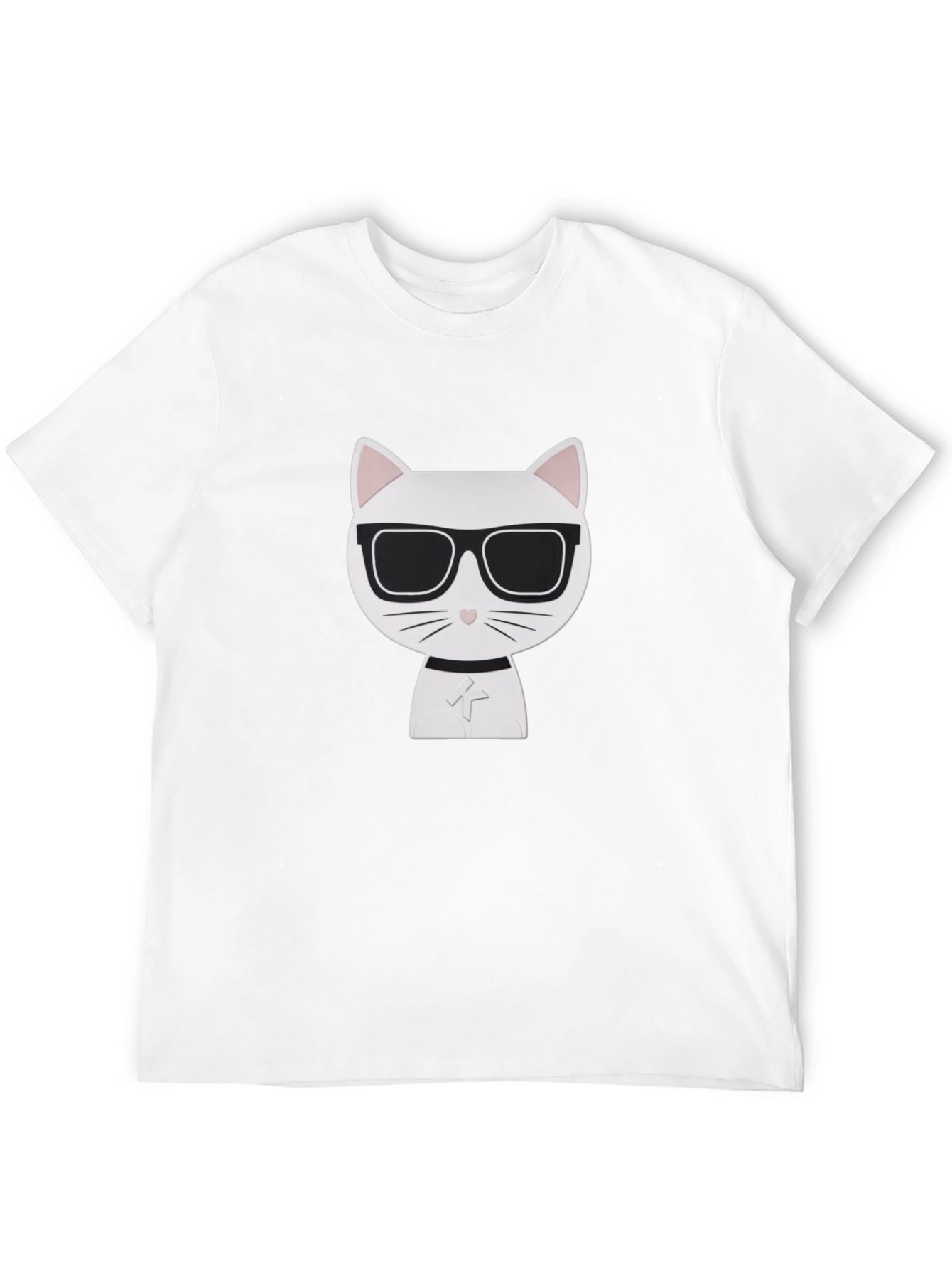 Cool Cat Graphic Tee - Black Cotton Shirt