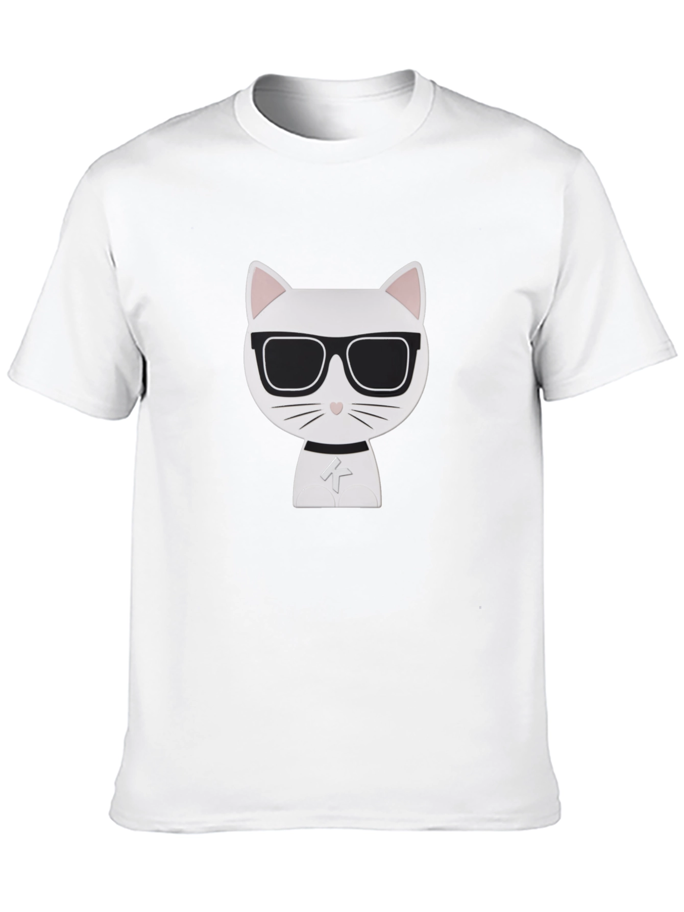 Cool Cat Graphic Tee - Black Cotton Shirt