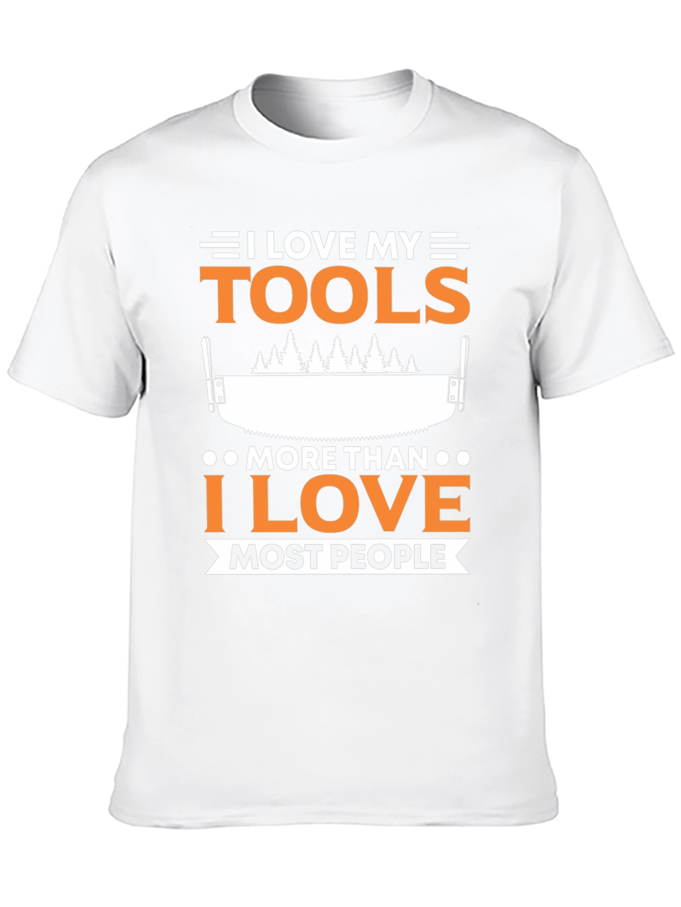 I Love My Tools Funny Black T-Shirt