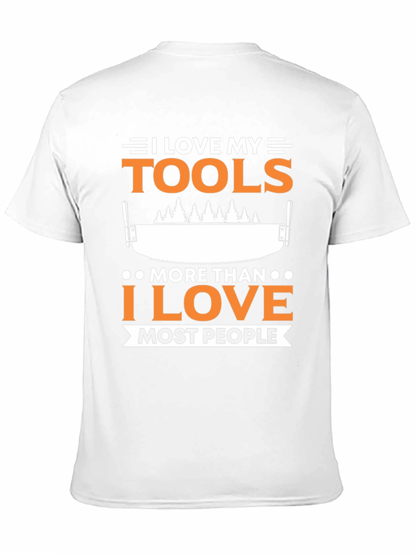 I Love My Tools Funny Black T-Shirt