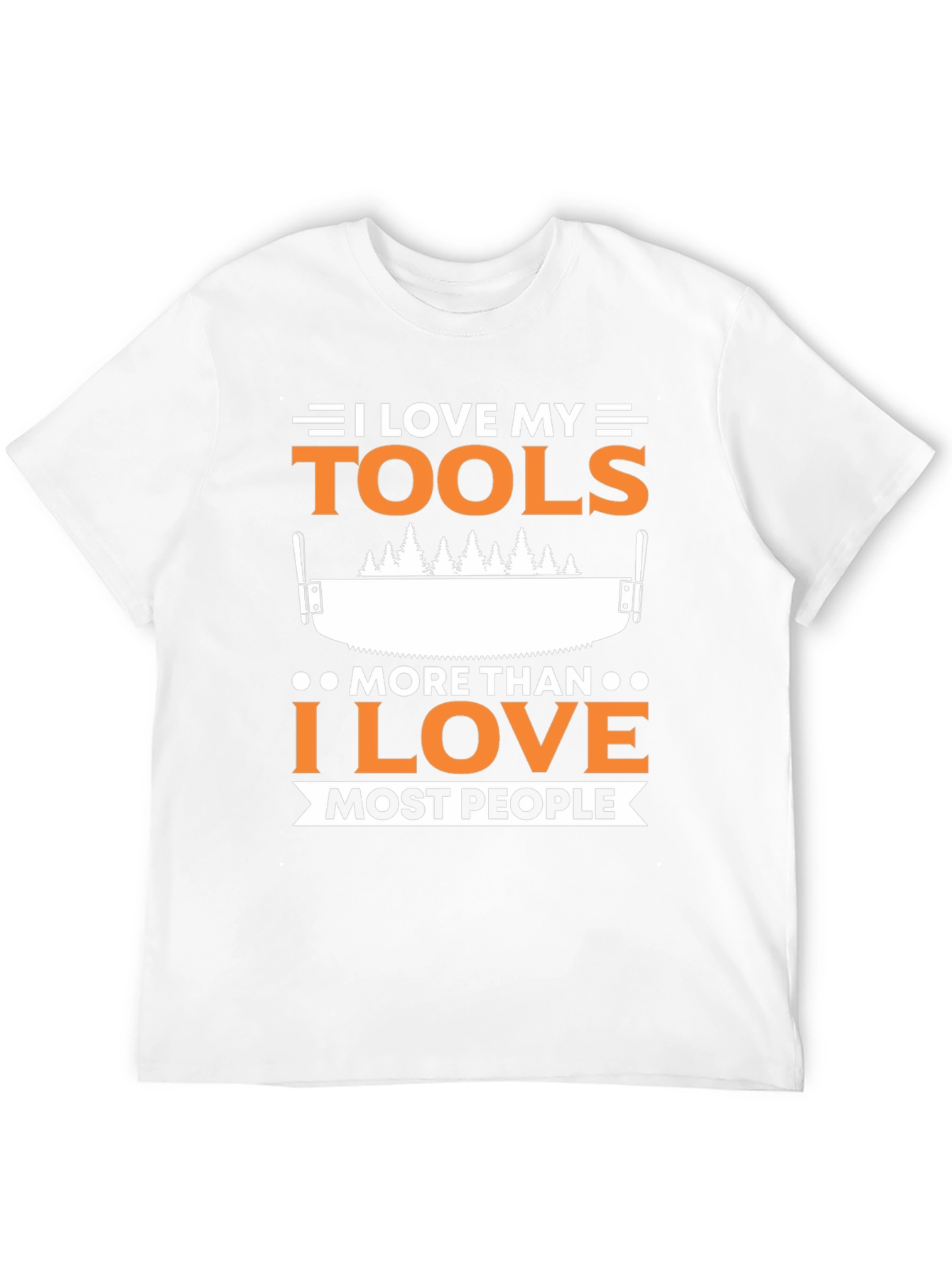 I Love My Tools Funny Black T-Shirt
