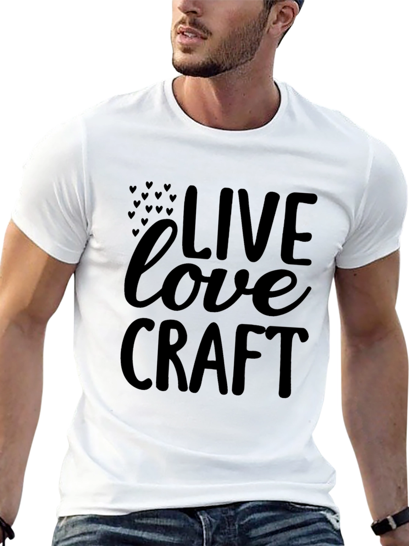 Live Love Craft Black T-Shirt Graphic Tee