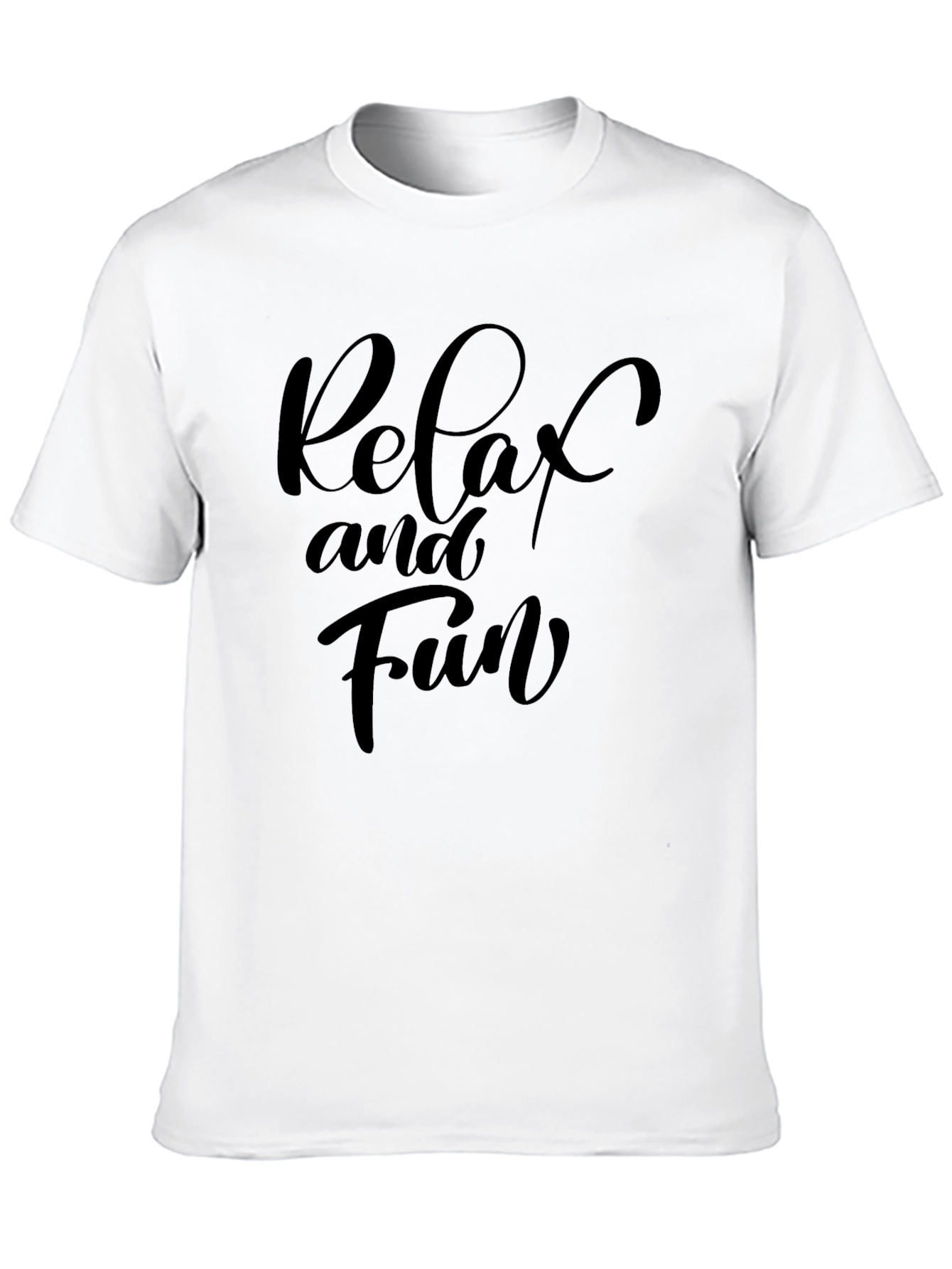 Relax and Fun Graphic Tee - Black