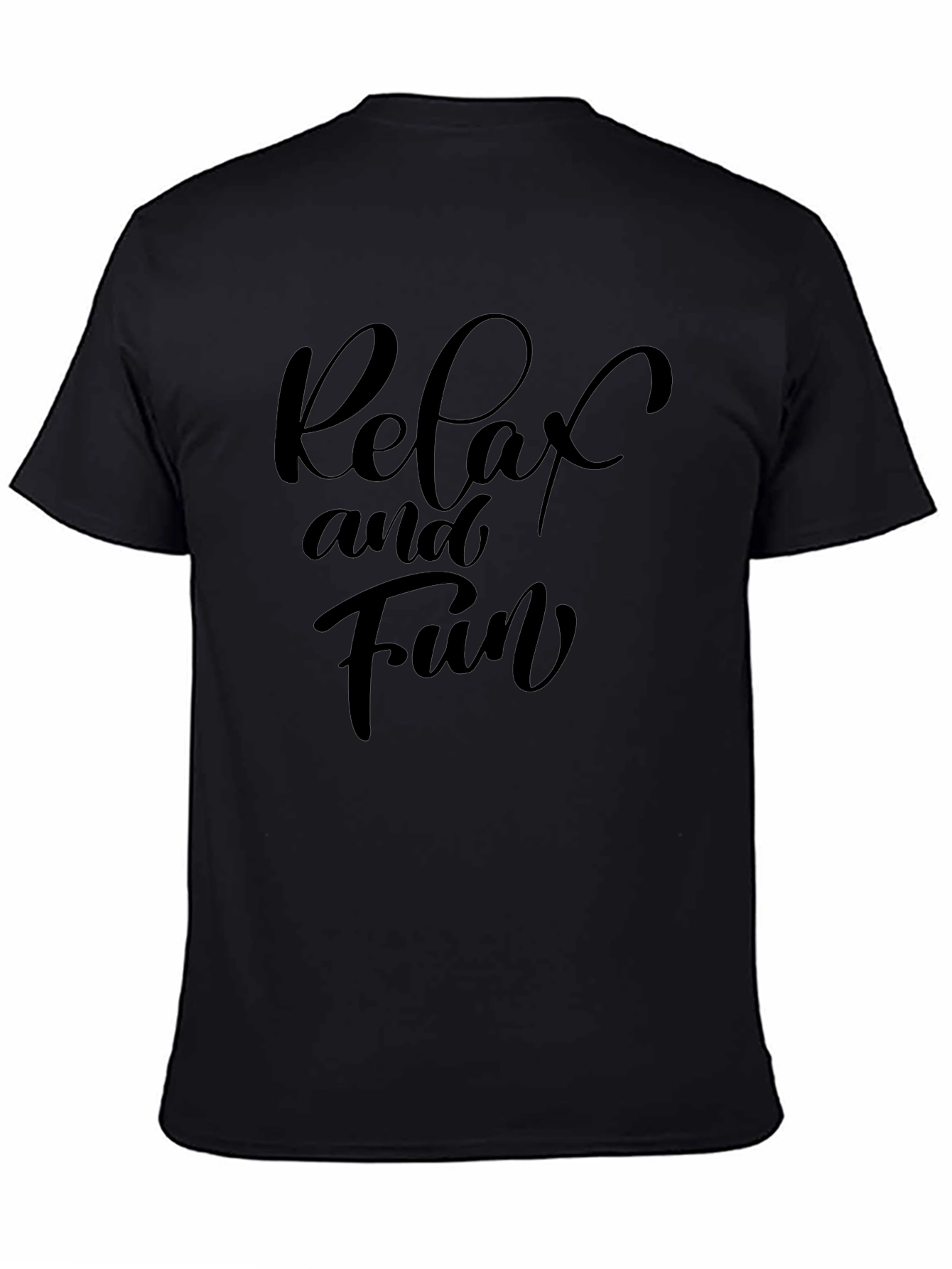 Relax and Fun Graphic Tee - Black