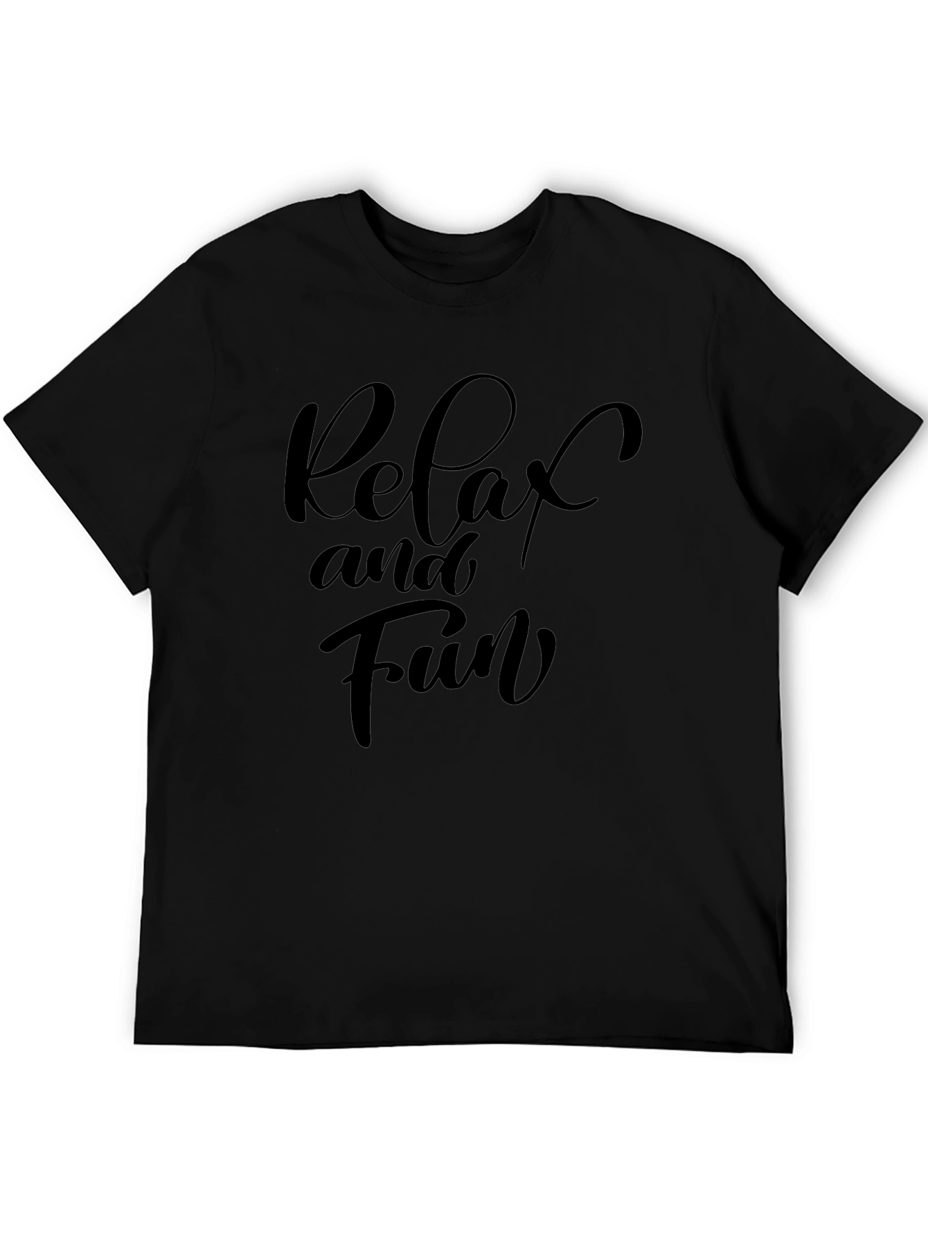 Relax and Fun Graphic Tee - Black