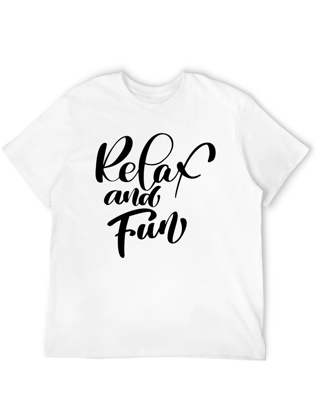 Relax and Fun Graphic Tee - Black