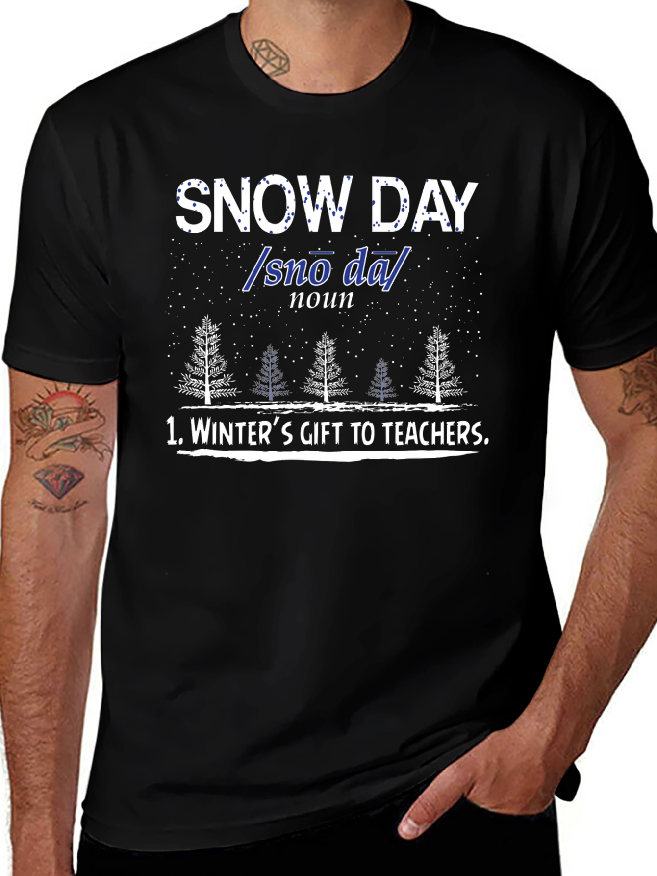 Snow Day Teacher Gift T-Shirt