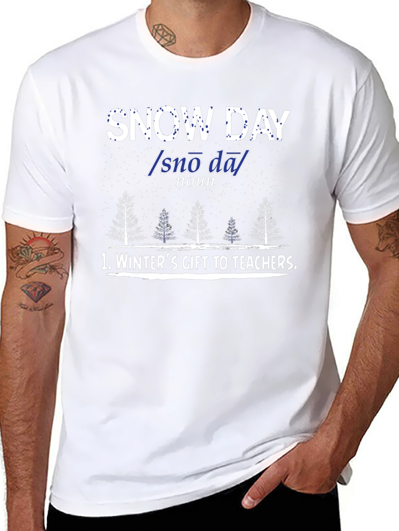 Snow Day Teacher Gift T-Shirt