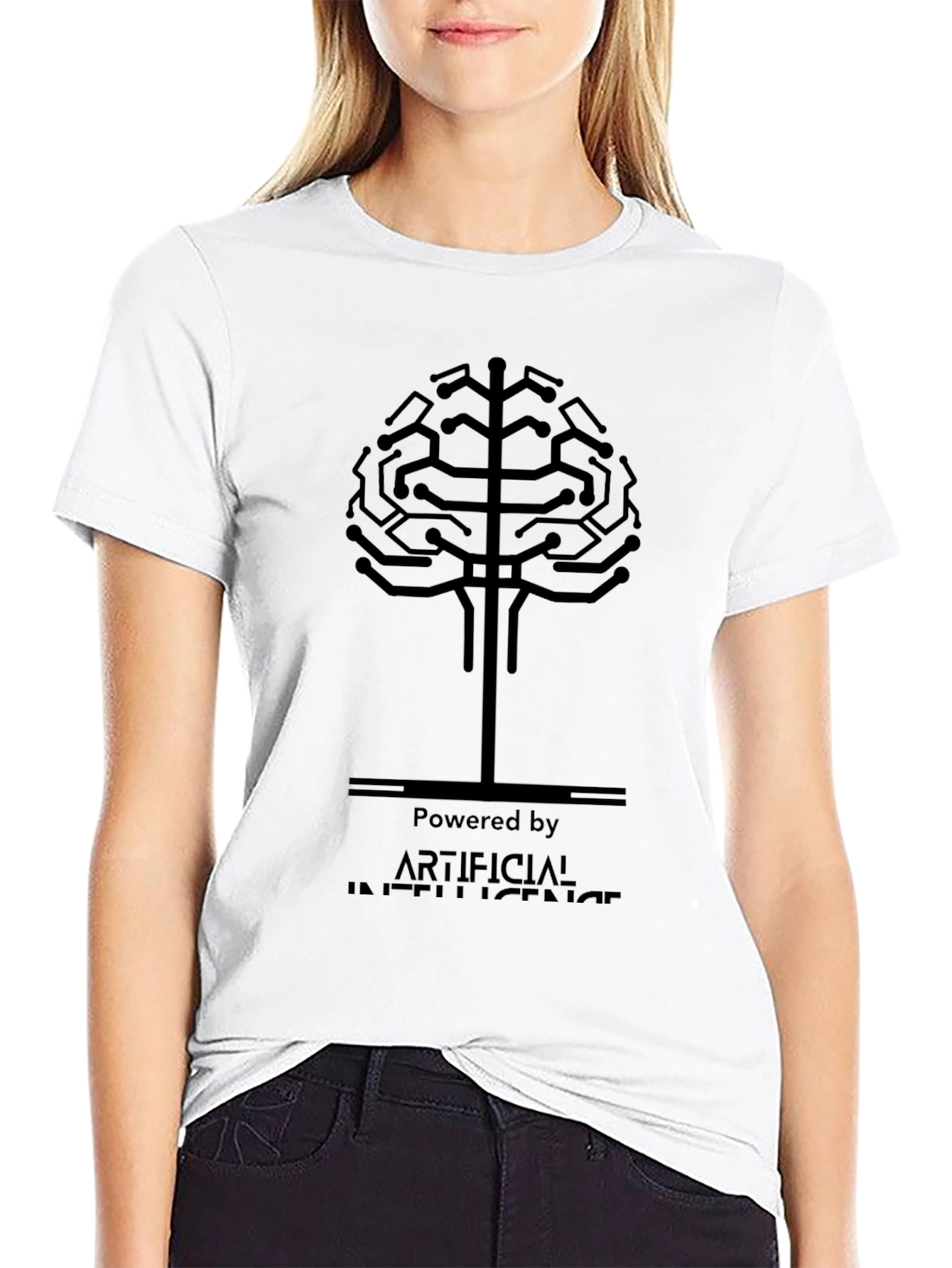 AI Brain T-Shirt - Powered by Artificial Intelligence Tee