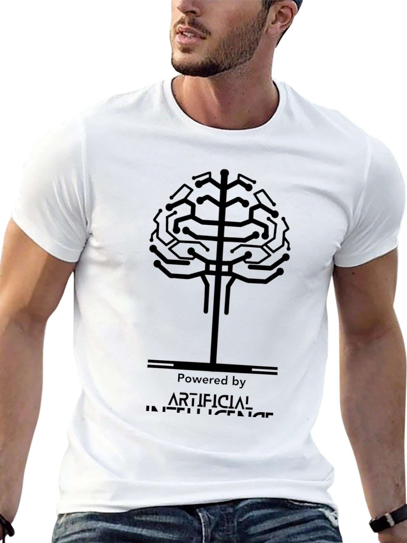 AI Brain T-Shirt - Powered by Artificial Intelligence Tee