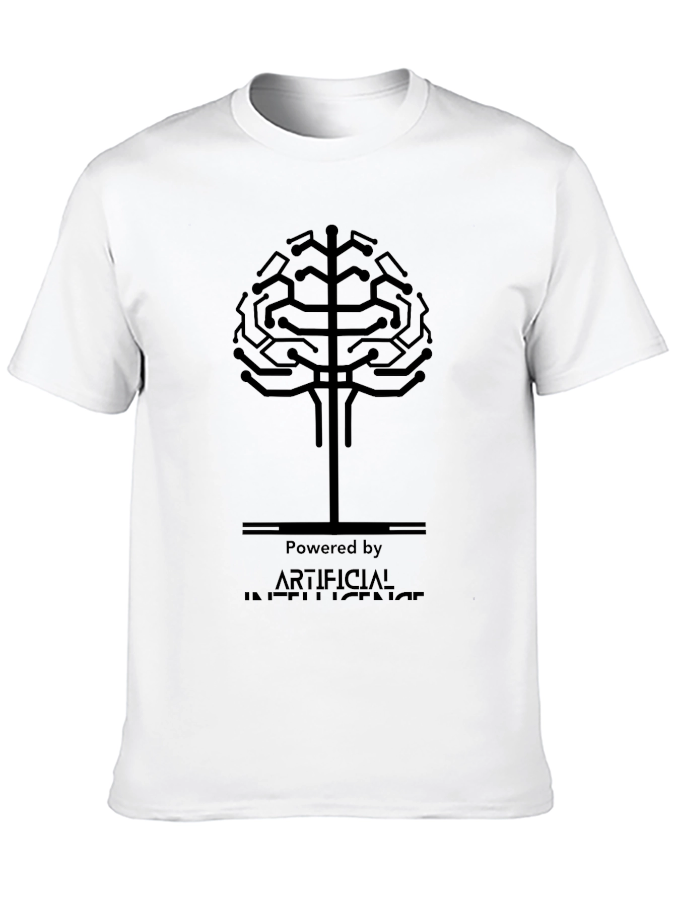 AI Brain T-Shirt - Powered by Artificial Intelligence Tee