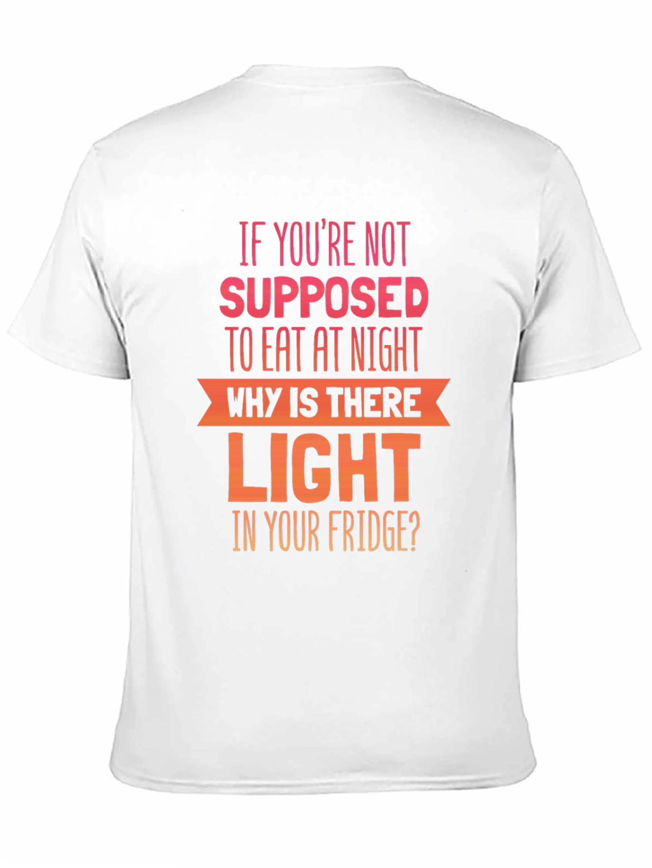 Funny Night Eating T-Shirt - Fridge Light Humor
