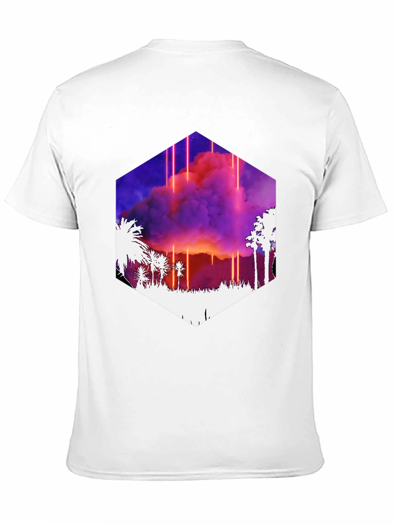 Synthwave Palm Tree Sunset Graphic Tee