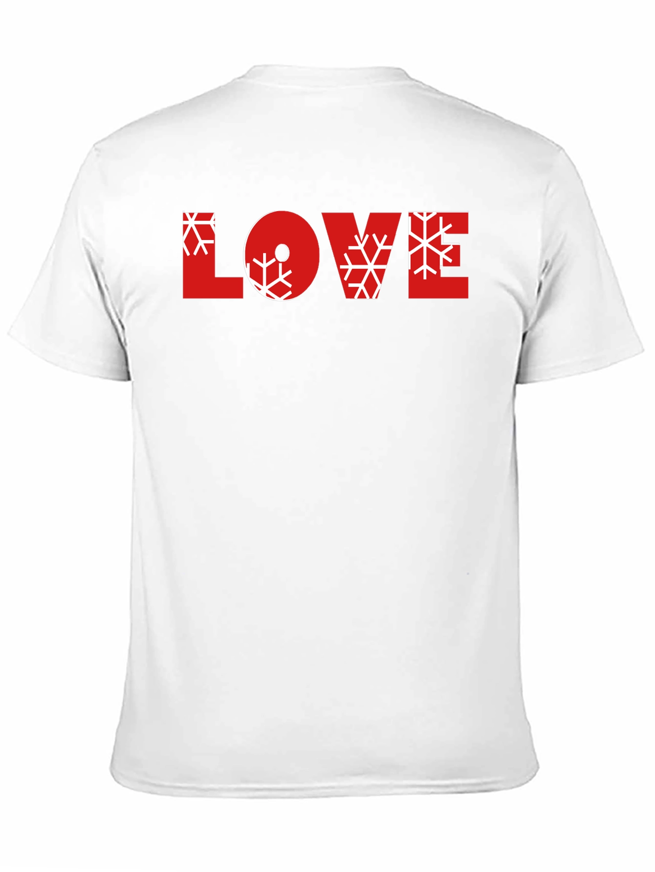 Love Snowflake Graphic Black Tee