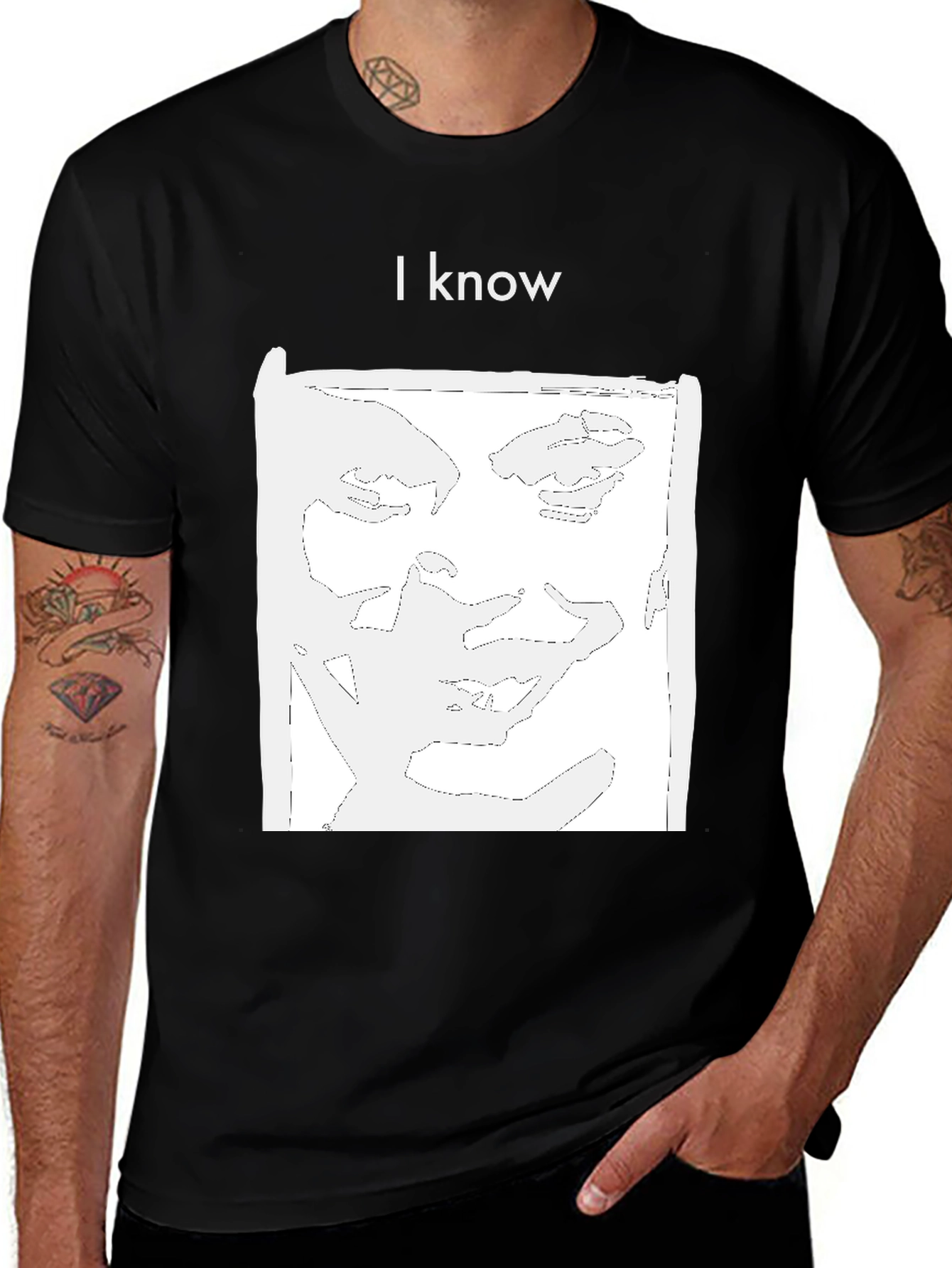 I Know Graphic Tee - Black Unisex T-Shirt