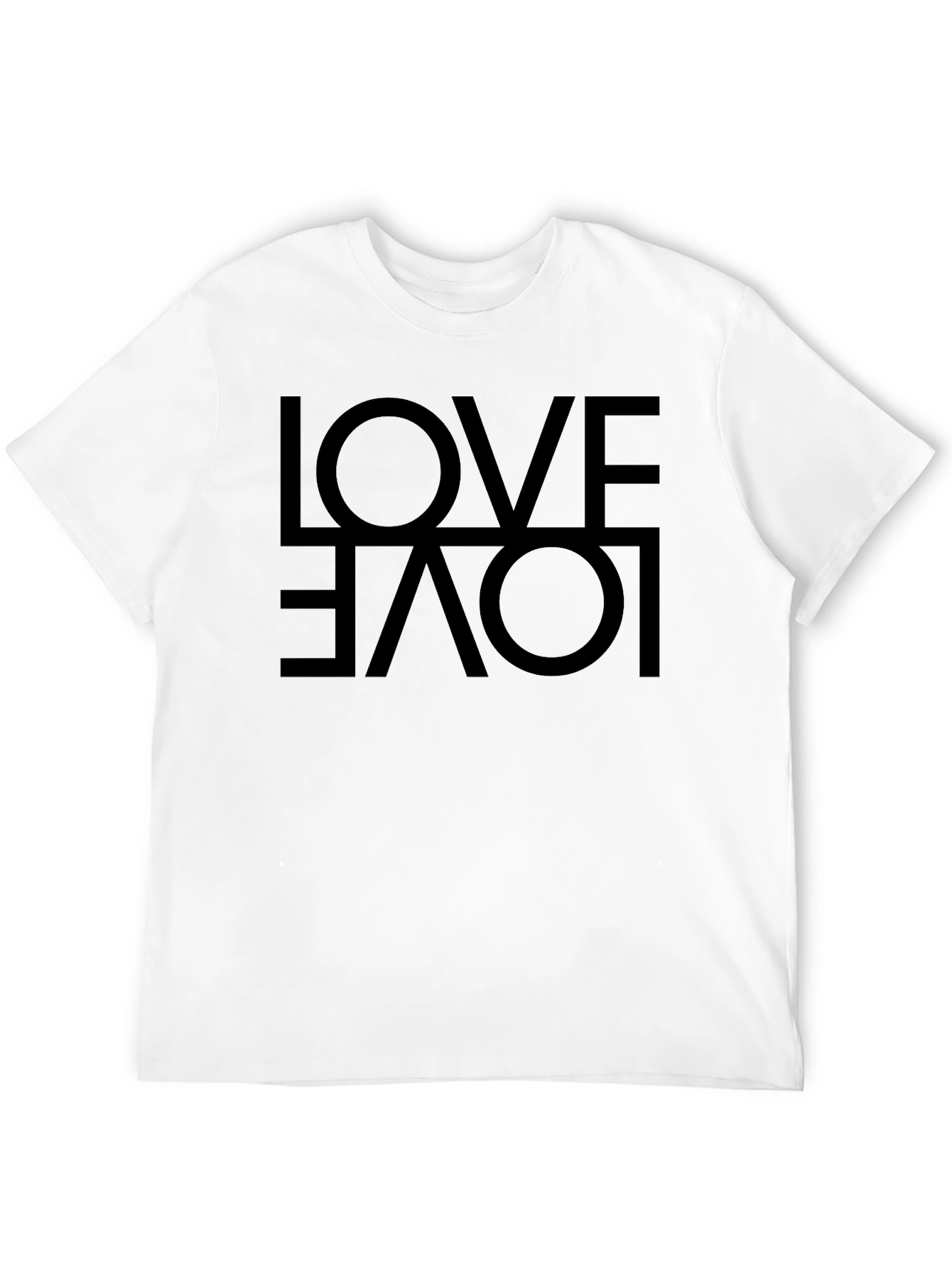 Love Reversible Graphic Black T-Shirt