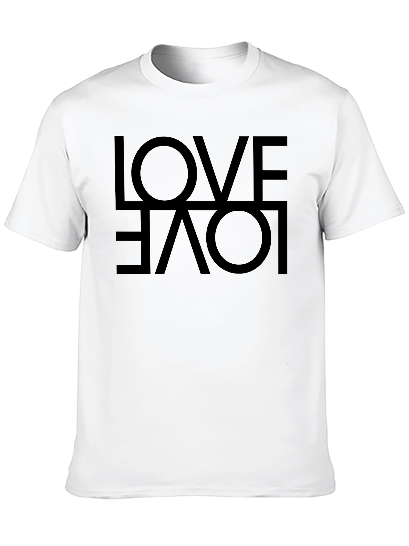 Love Reversible Graphic Black T-Shirt