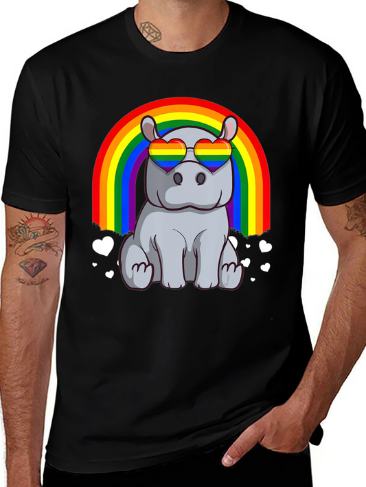 Rainbow Hippo T-Shirt