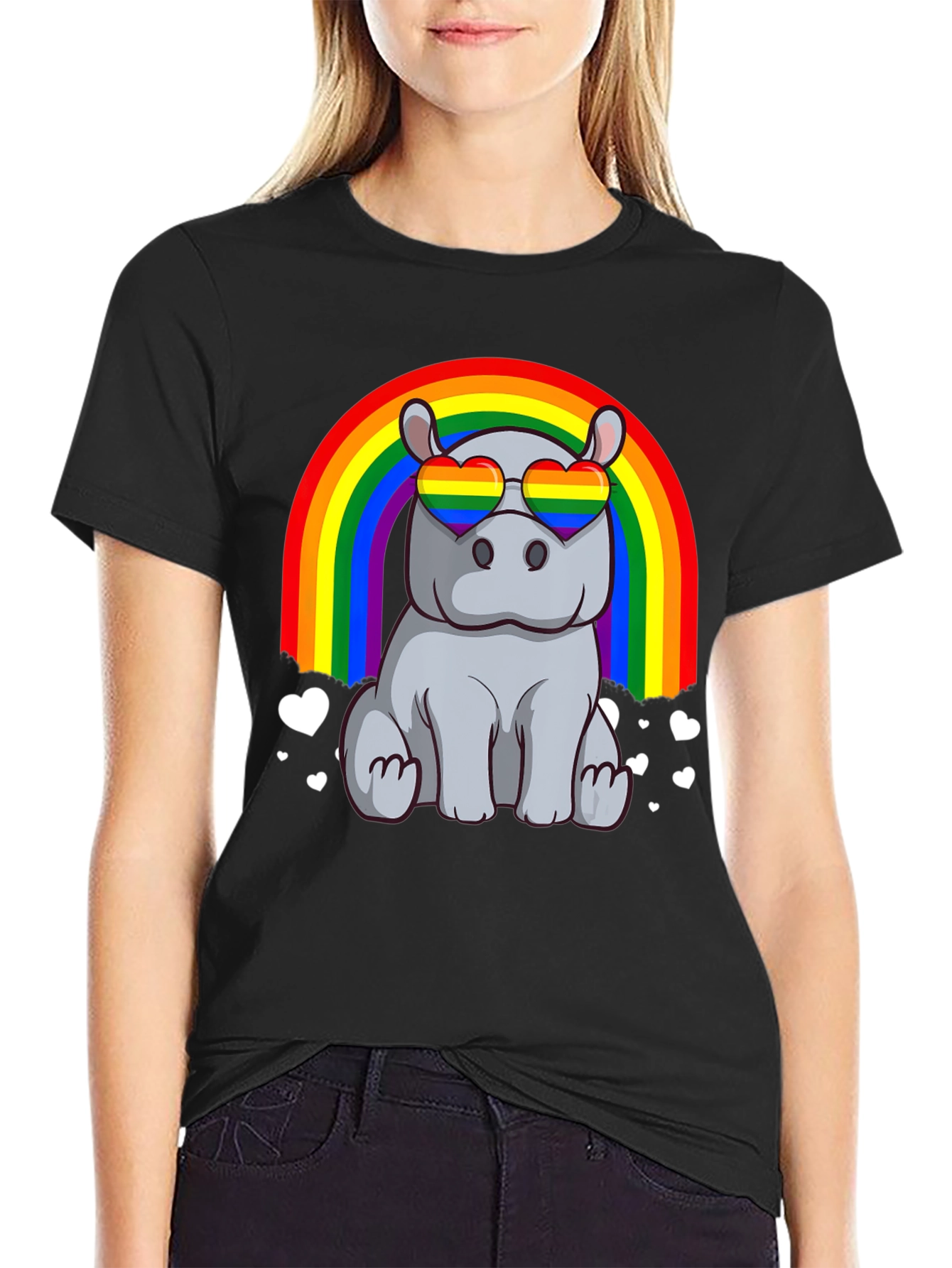 Rainbow Hippo T-Shirt
