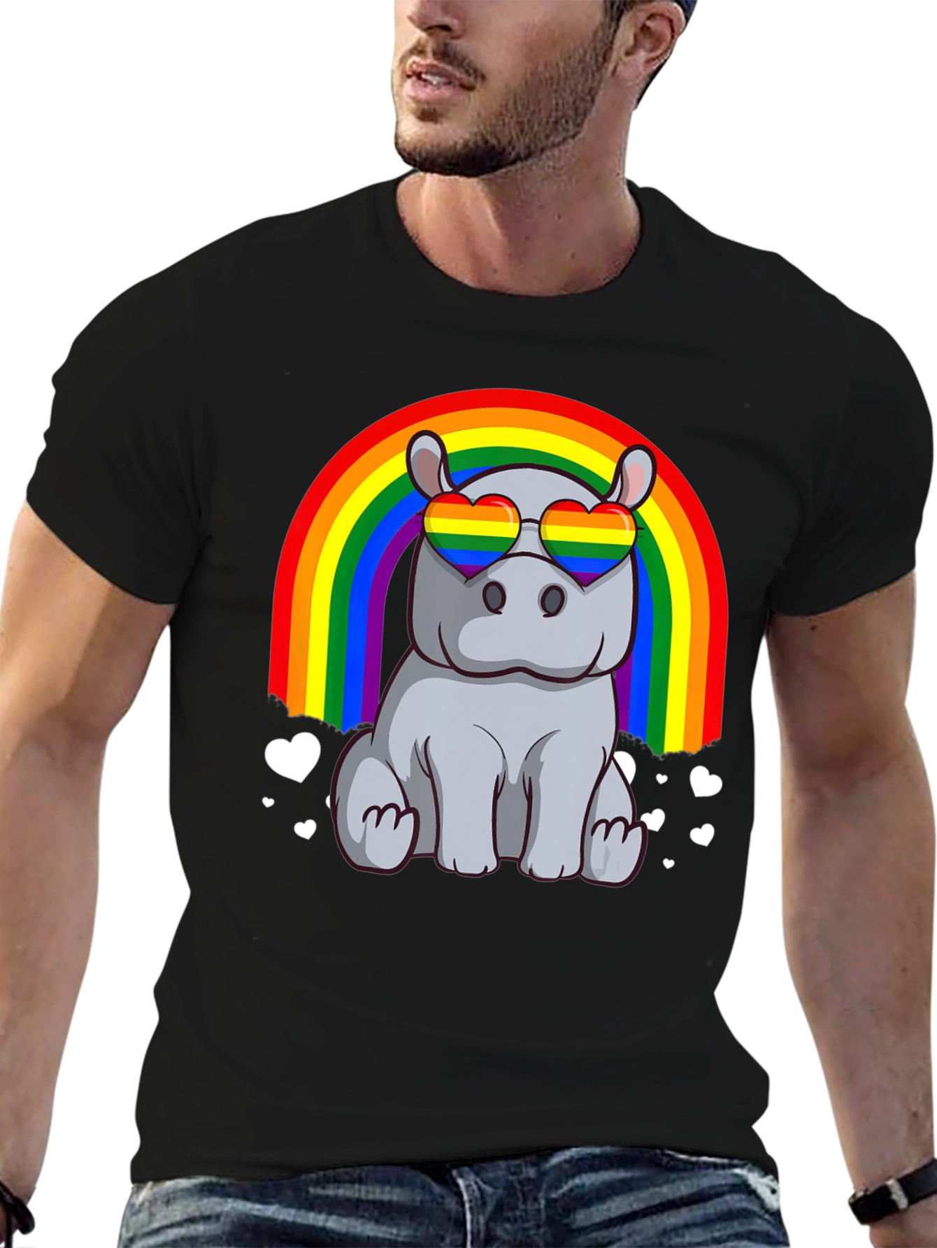 Rainbow Hippo T-Shirt