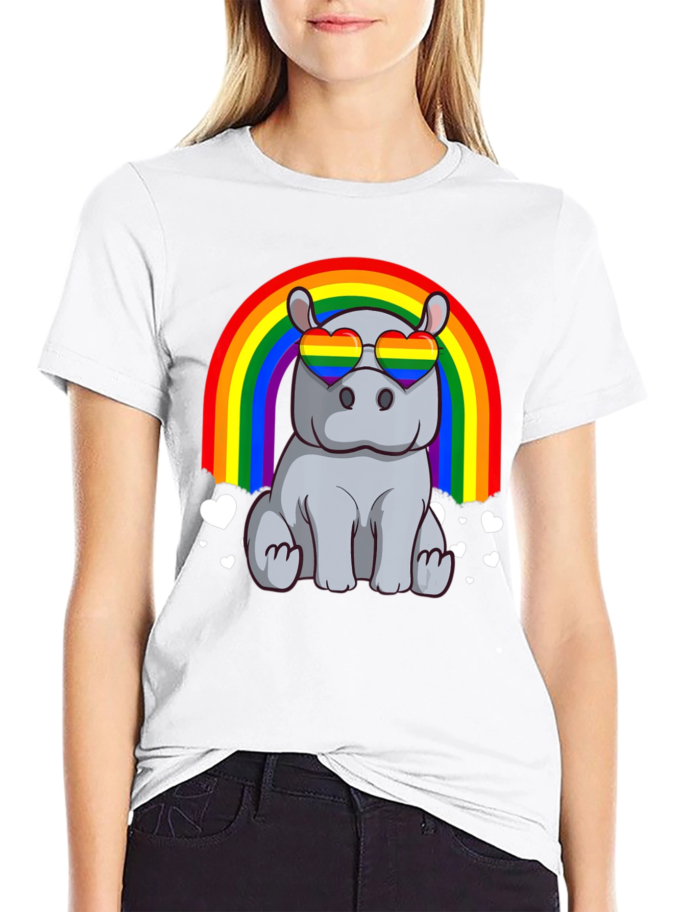Rainbow Hippo T-Shirt