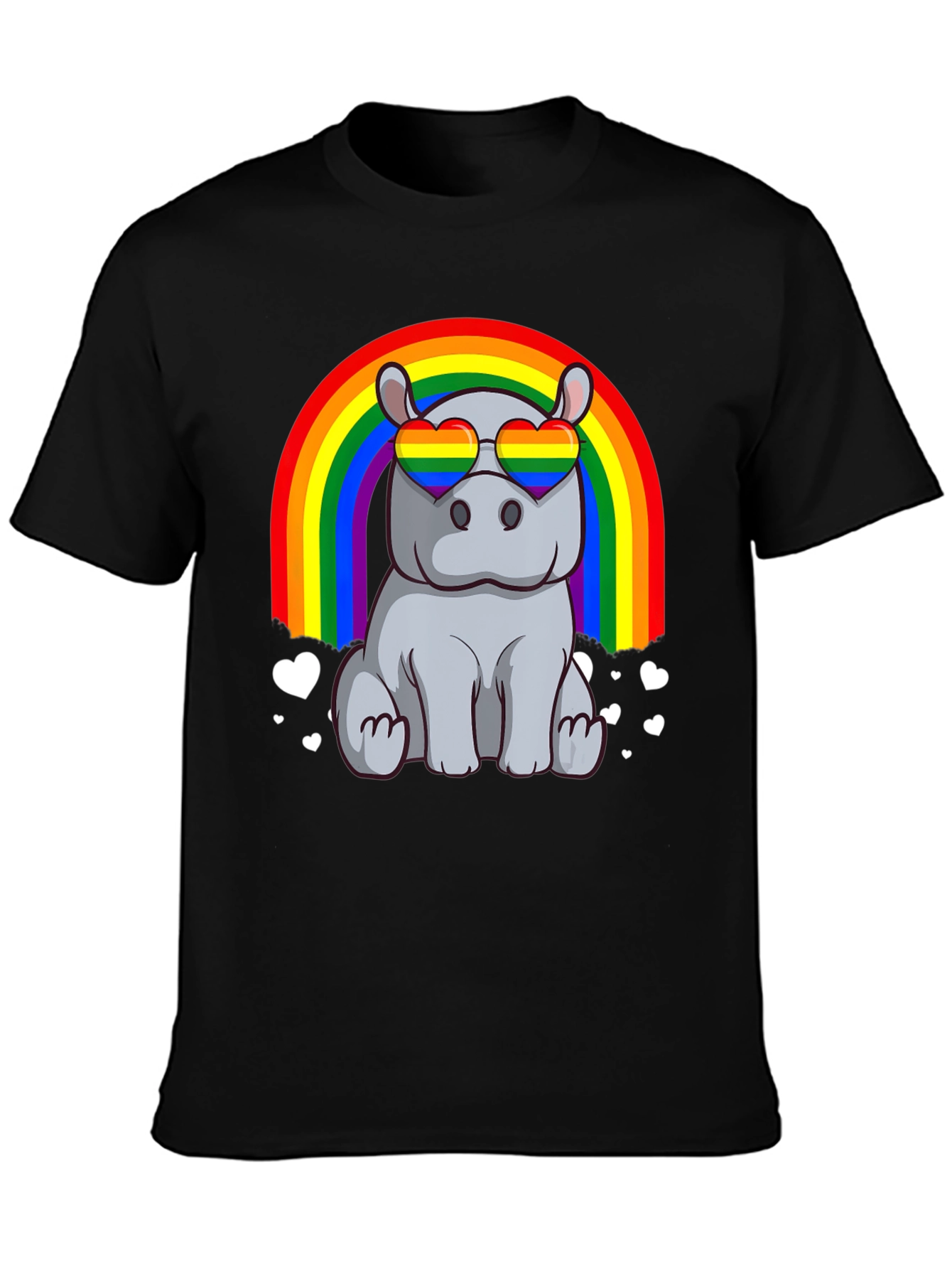 Rainbow Hippo T-Shirt