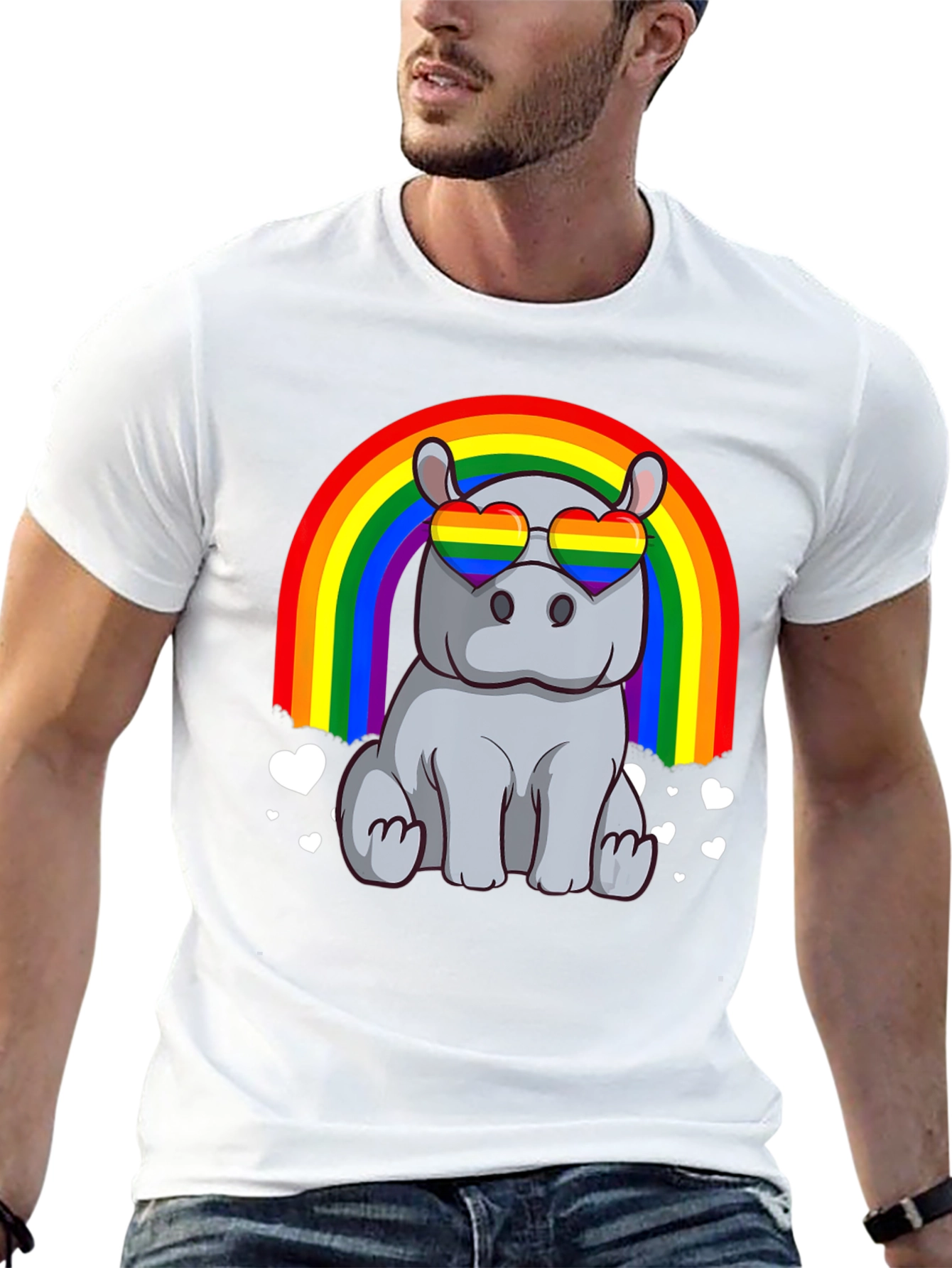 Rainbow Hippo T-Shirt