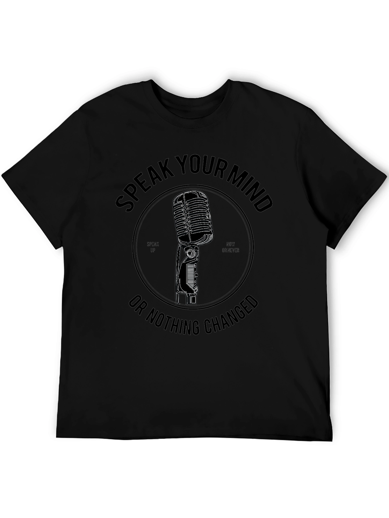 Speak Your Mind Black Graphic Tee