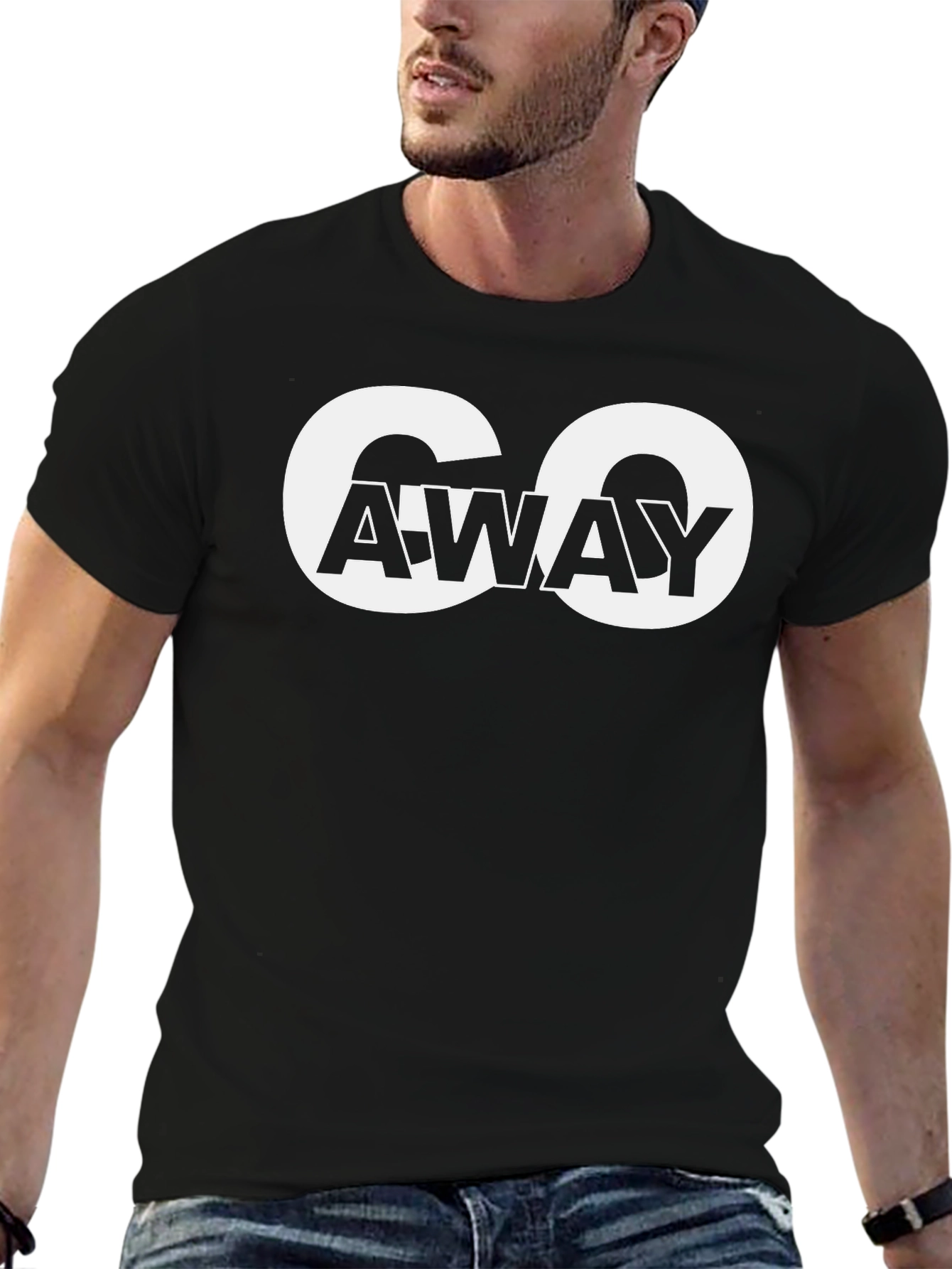 Go Away Graphic Tee - Bold Statement T-Shirt